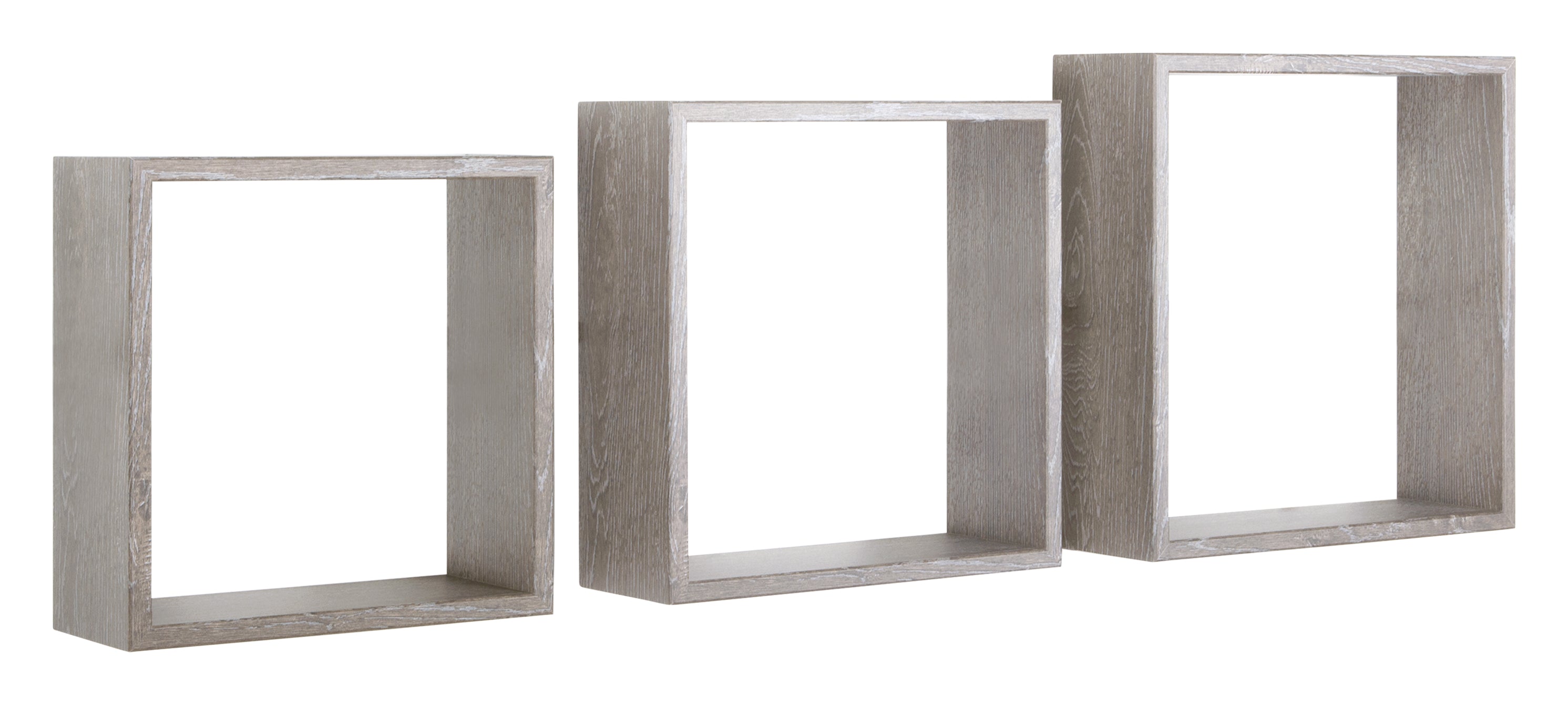 MODULARREDO Set 3 Mensole a Cubo Incubo Slim 30cm + 27cm + 24cm