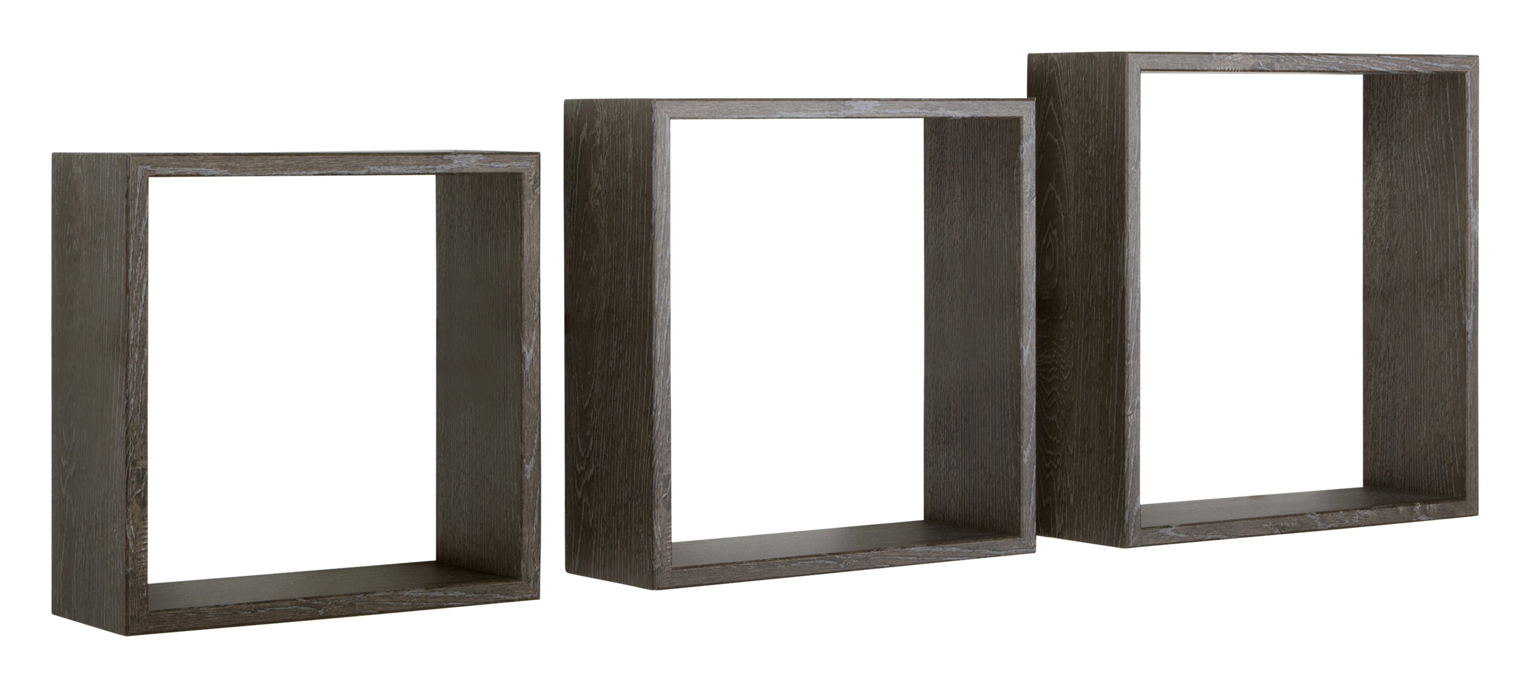 MODULARREDO Set 3 Mensole a Cubo Incubo Slim 30cm + 27cm + 24cm