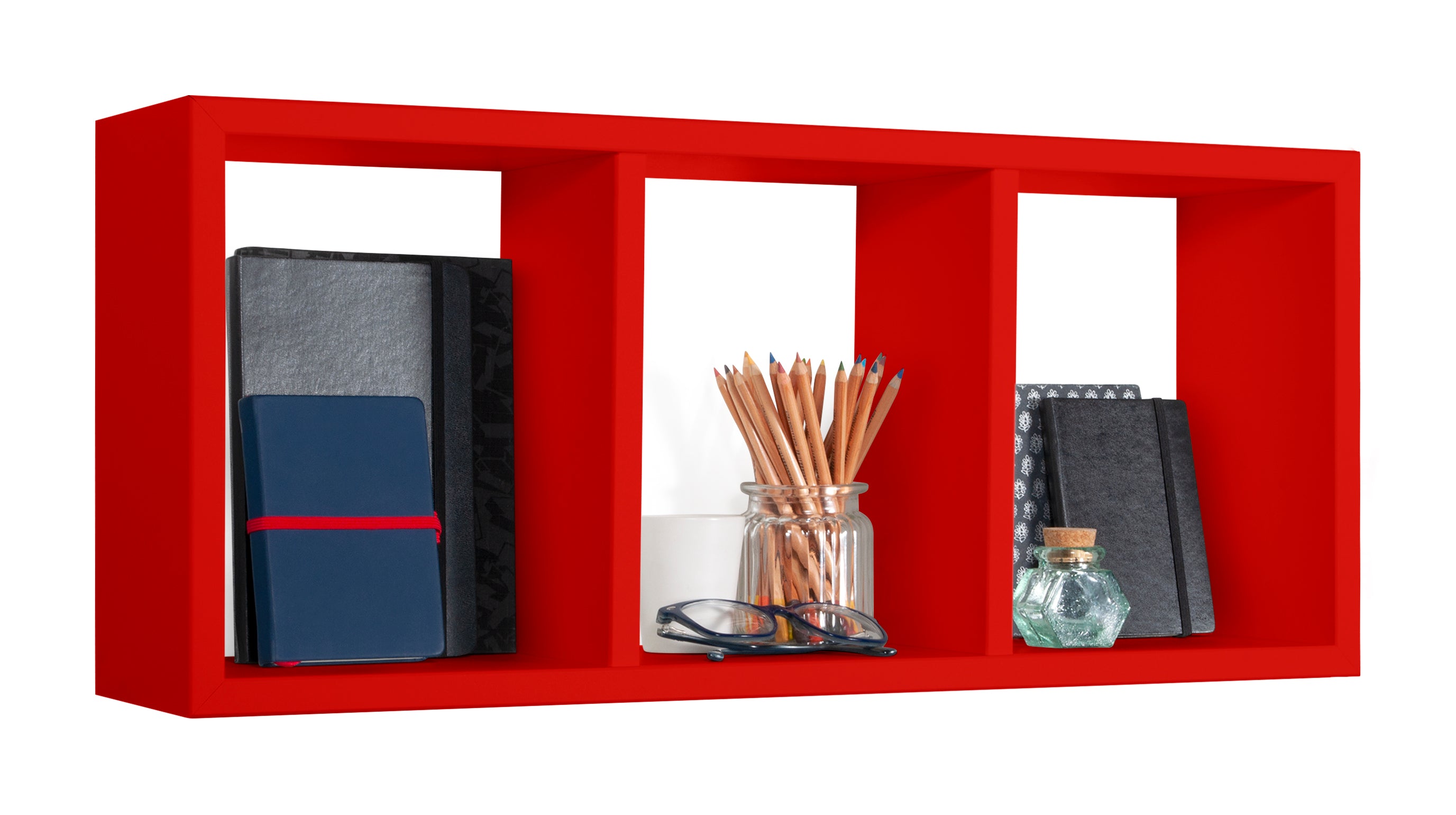 MODULARREDO Mensola a Cubo Rettangolare Tristano 70x30 p15.5 cm