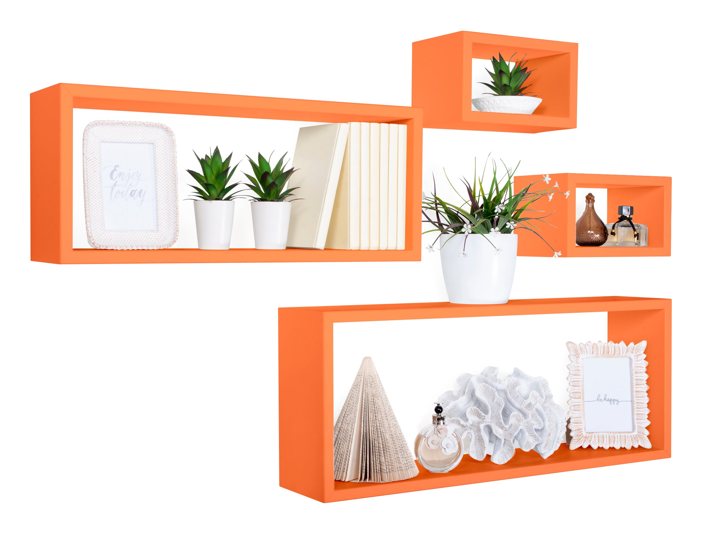 MODULARREDO Set 4 Mensole da Muro Merlino