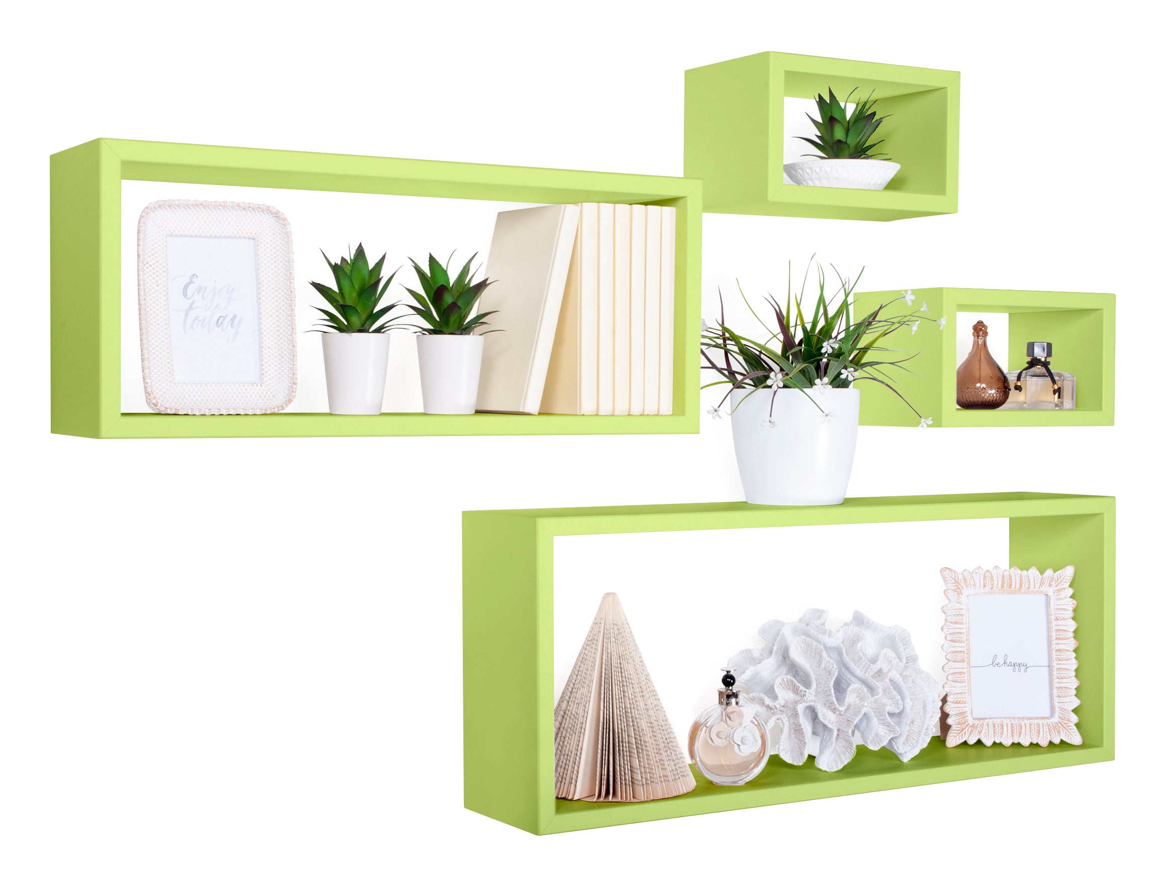 MODULARREDO Set 4 Mensole da Muro Merlino