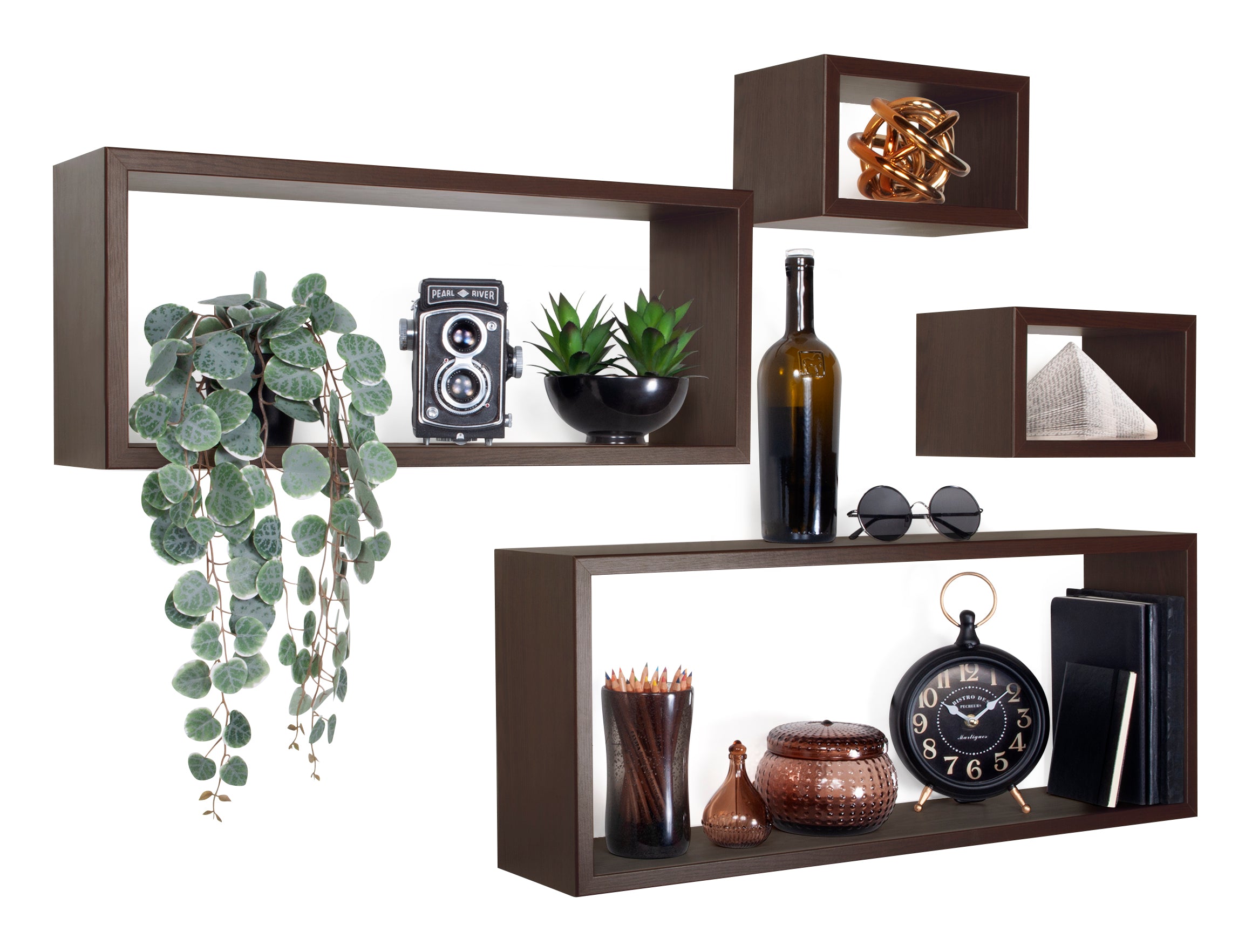 MODULARREDO Set 4 Mensole da Muro Merlino