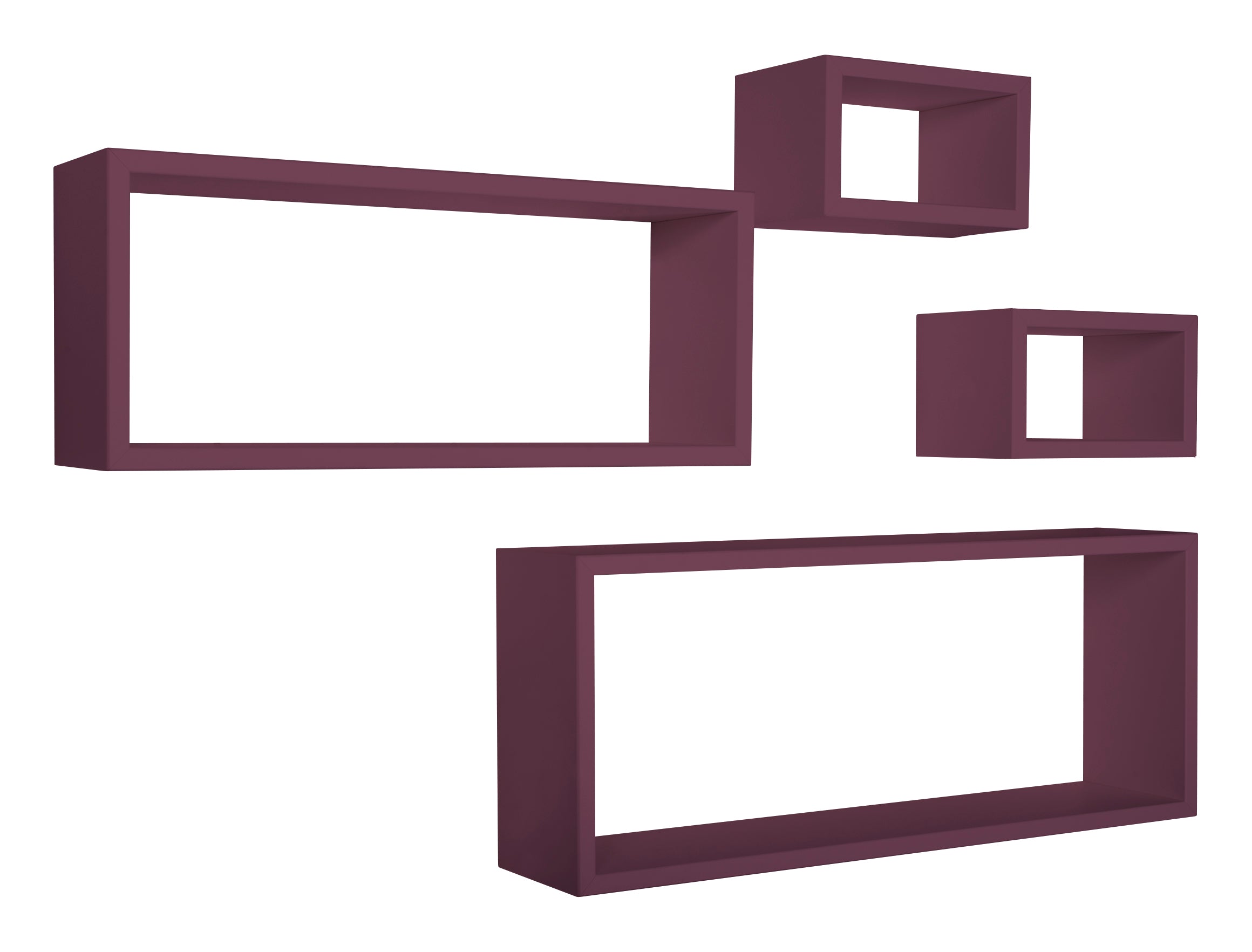 MODULARREDO Set 4 Mensole da Muro Merlino