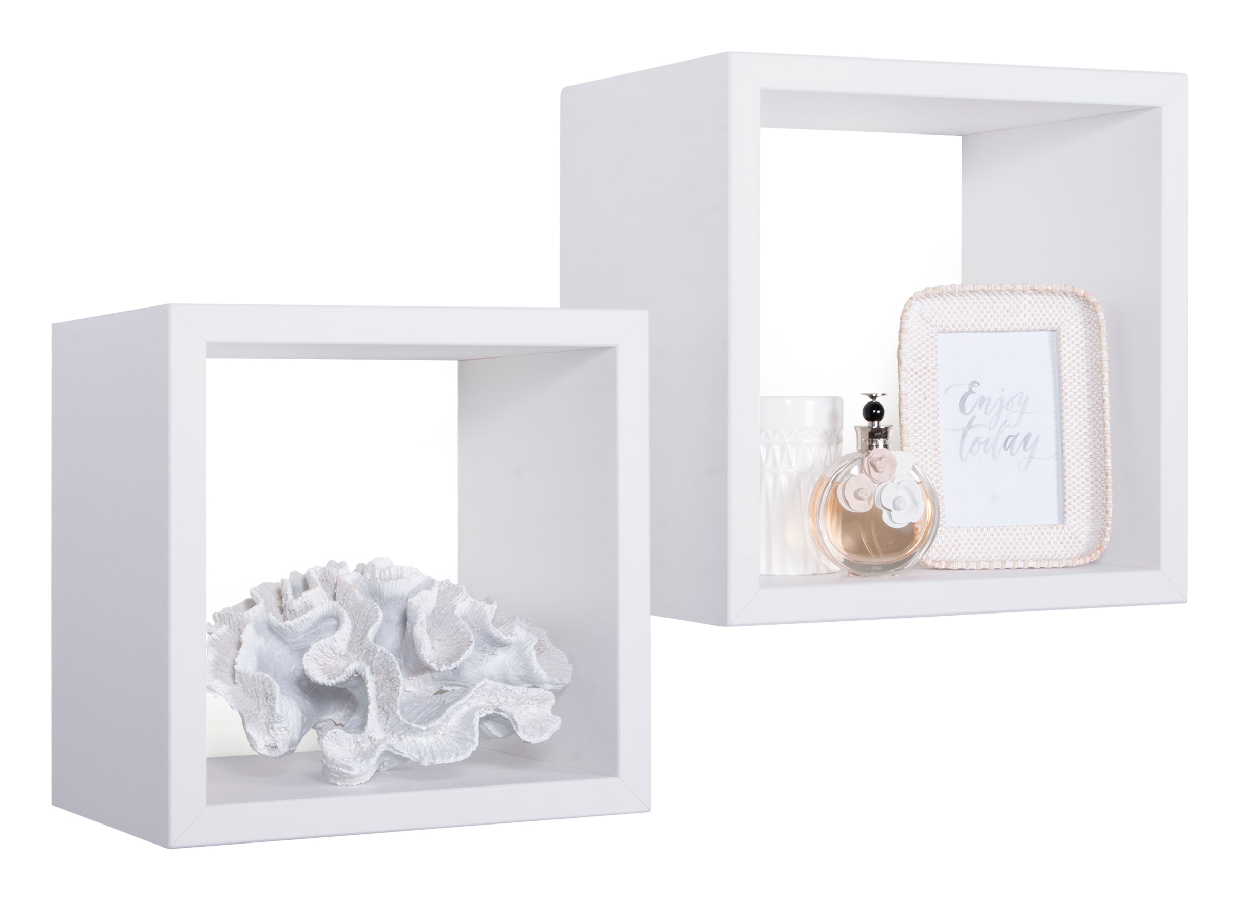 MODULARREDO Set 2 Mensole a Cubo Q-Bis Maxi 35cm + 31cm