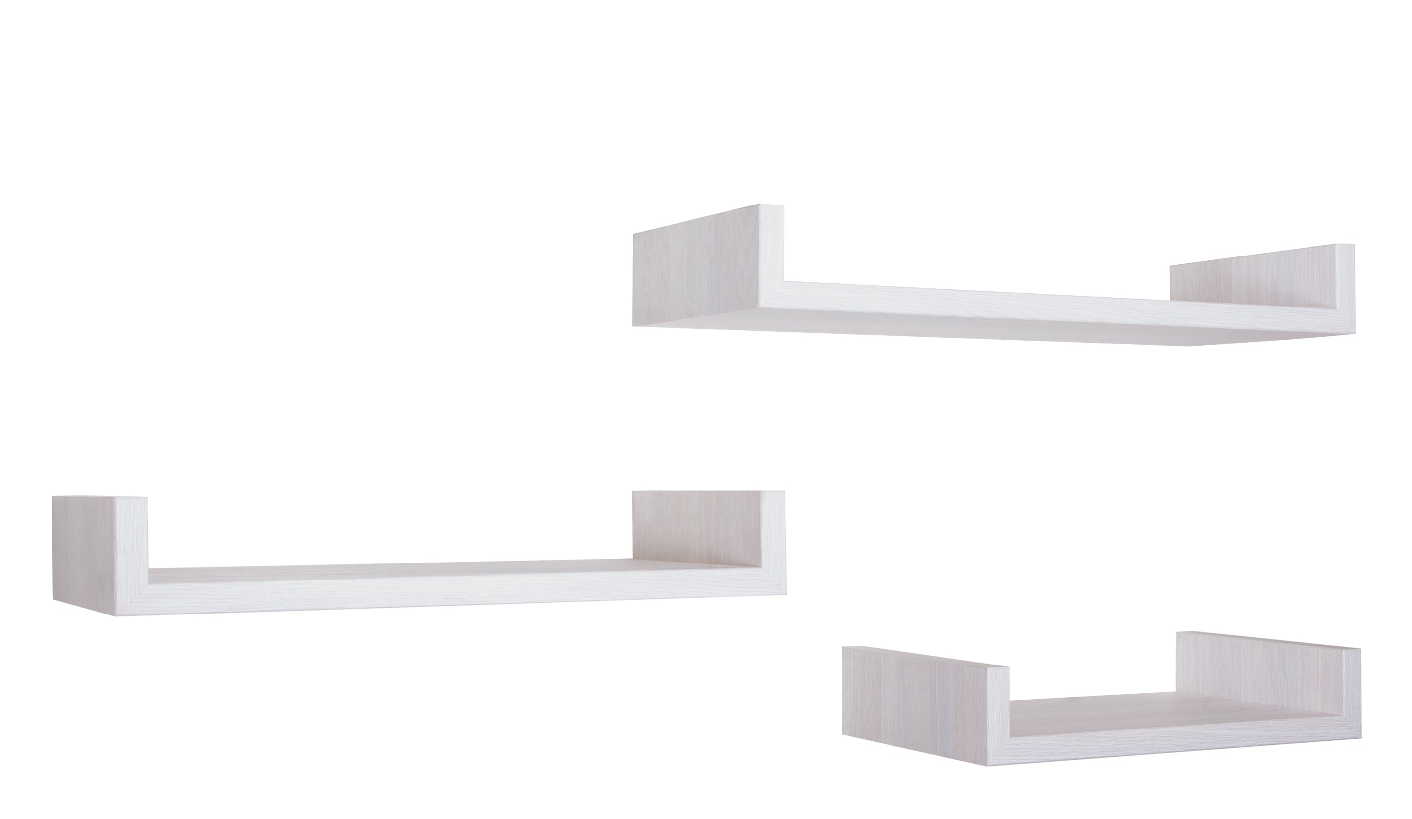 MODULARREDO Set 3 Mensole Lineari Calamita Maxi Profondità 23.7 cm