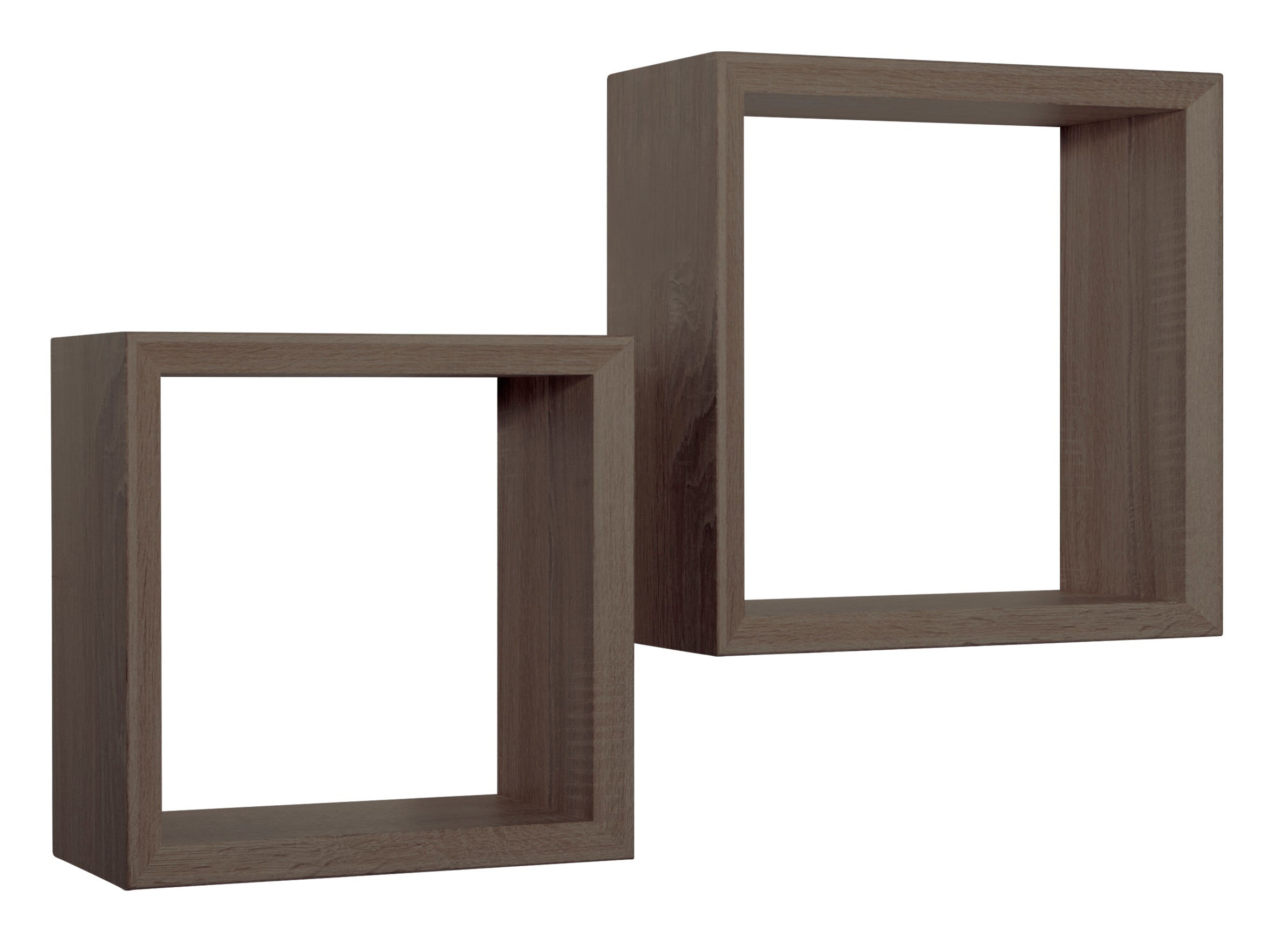 MODULARREDO Set 2 Mensole a Cubo Ginevra 35cm + 30cm