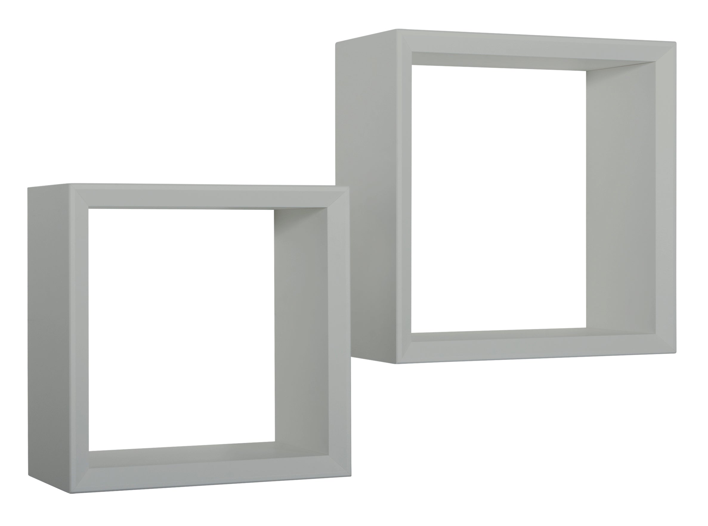 MODULARREDO Set 2 Mensole a Cubo Ginevra 35cm + 30cm