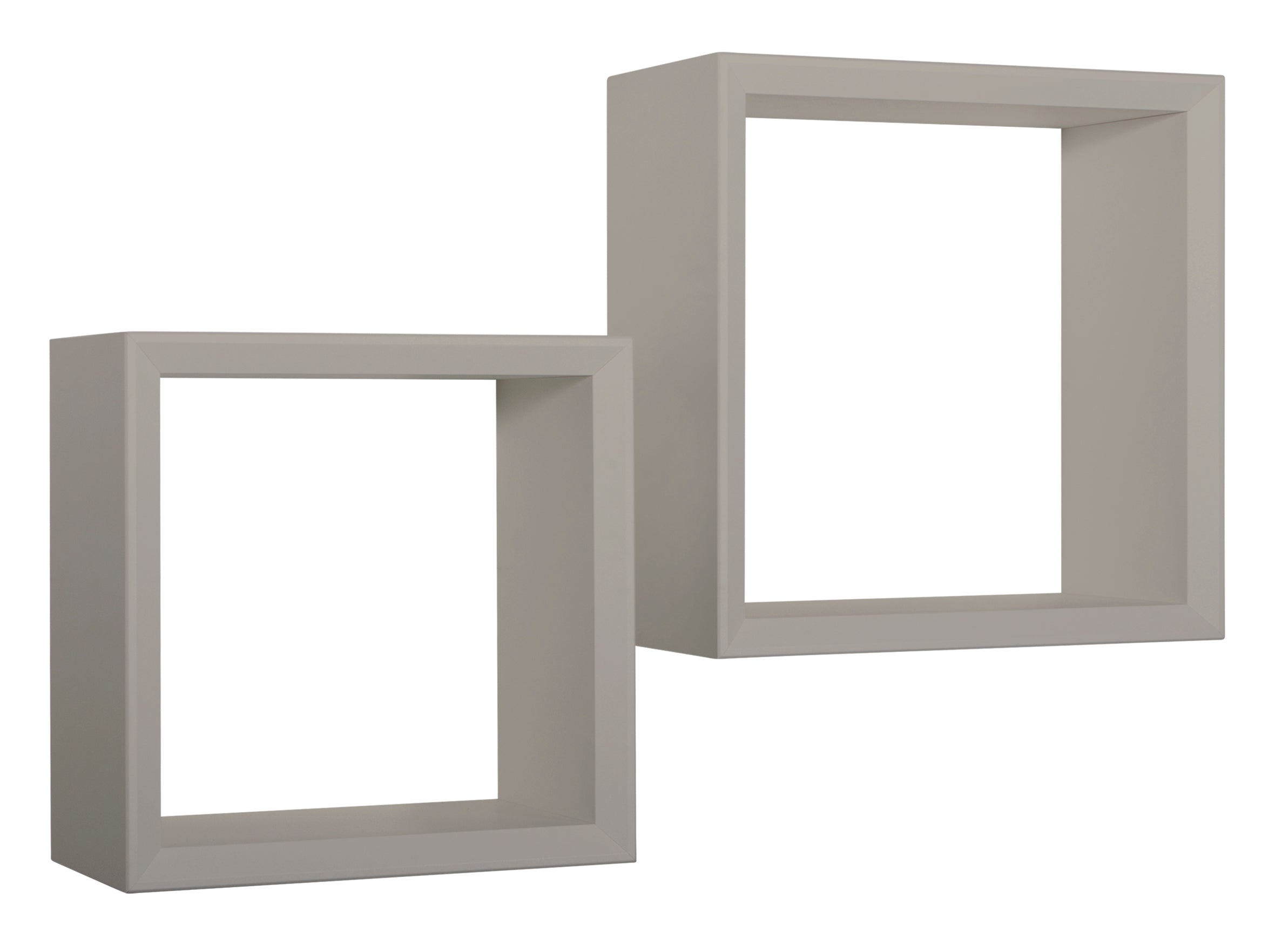 MODULARREDO Set 2 Mensole a Cubo Ginevra 35cm + 30cm
