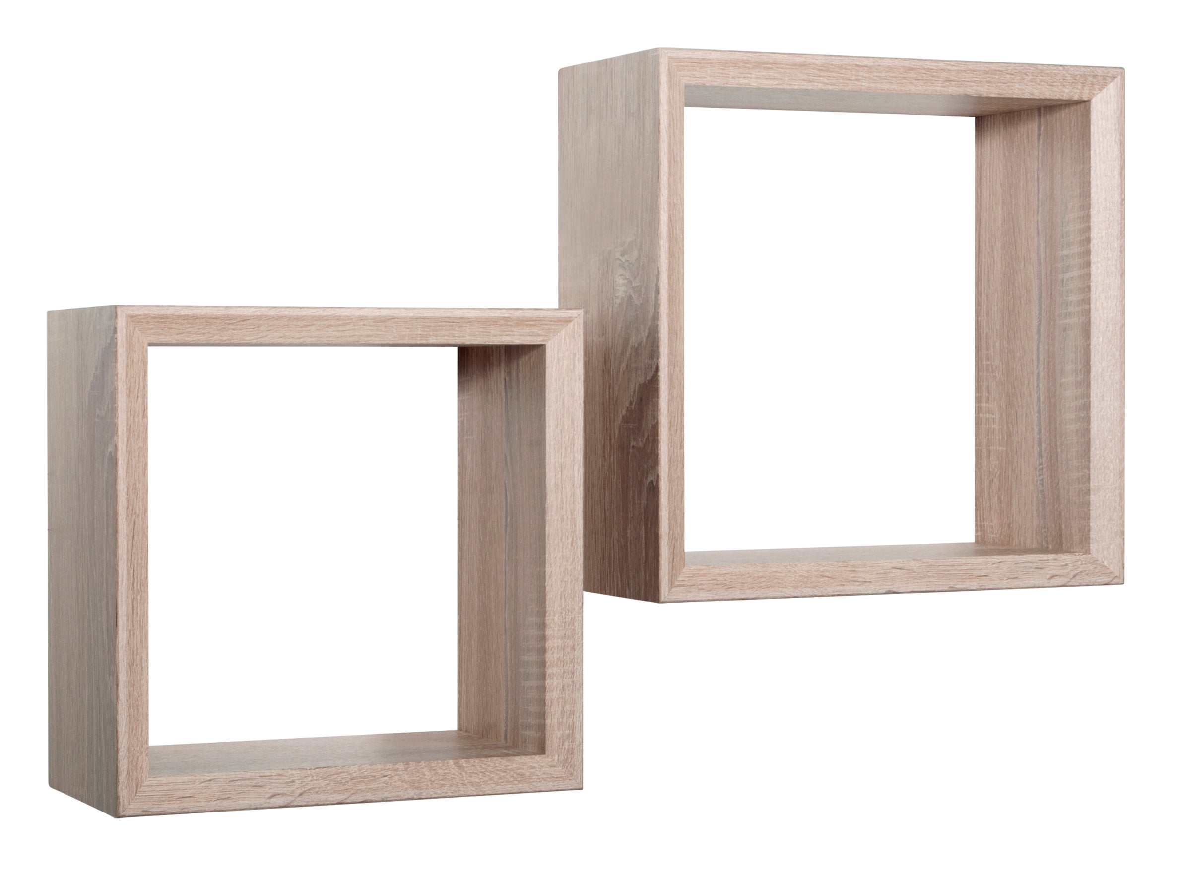 MODULARREDO Set 2 Mensole a Cubo Ginevra 35cm + 30cm