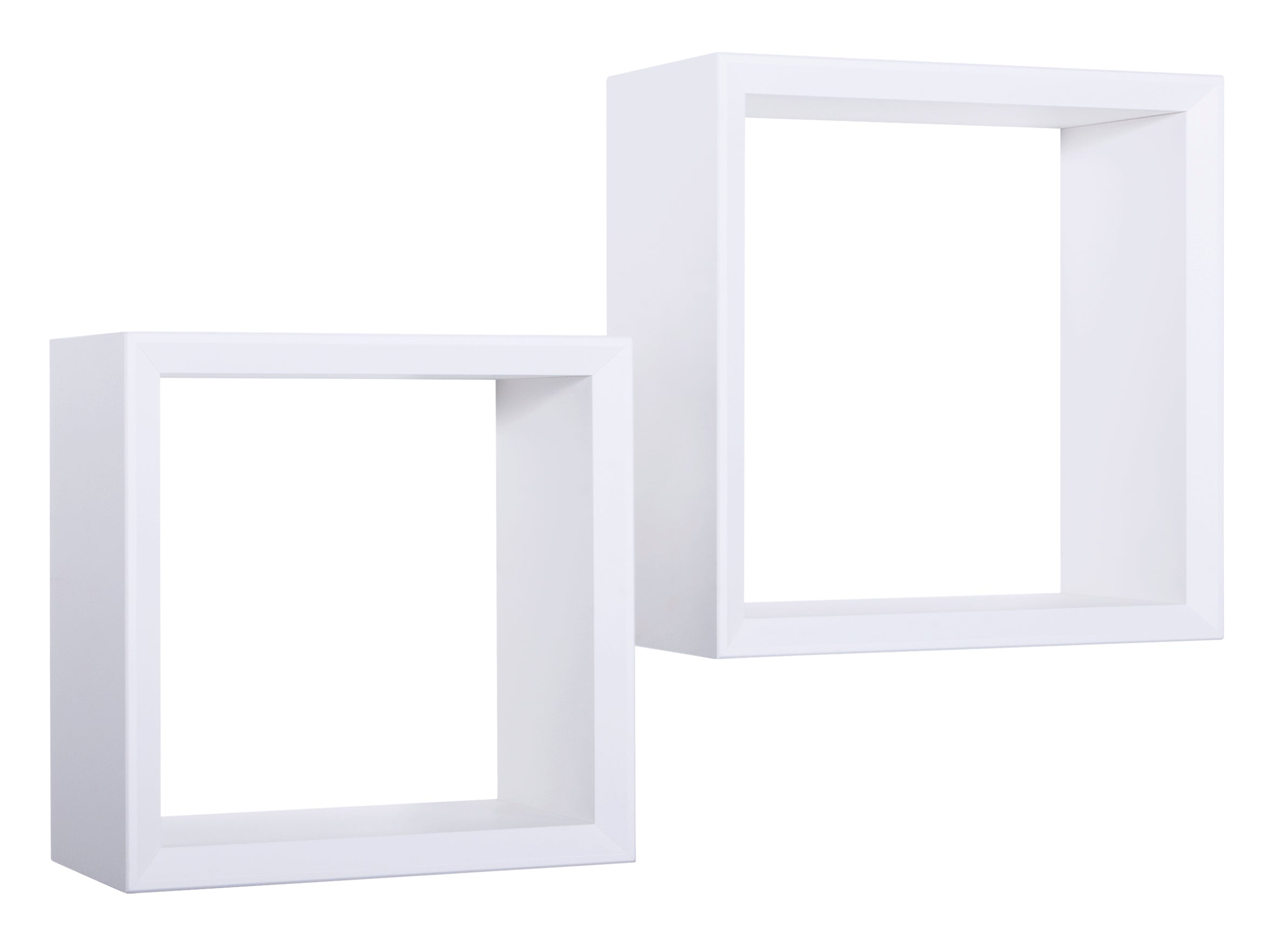 MODULARREDO Set 2 Mensole a Cubo Ginevra 35cm + 30cm