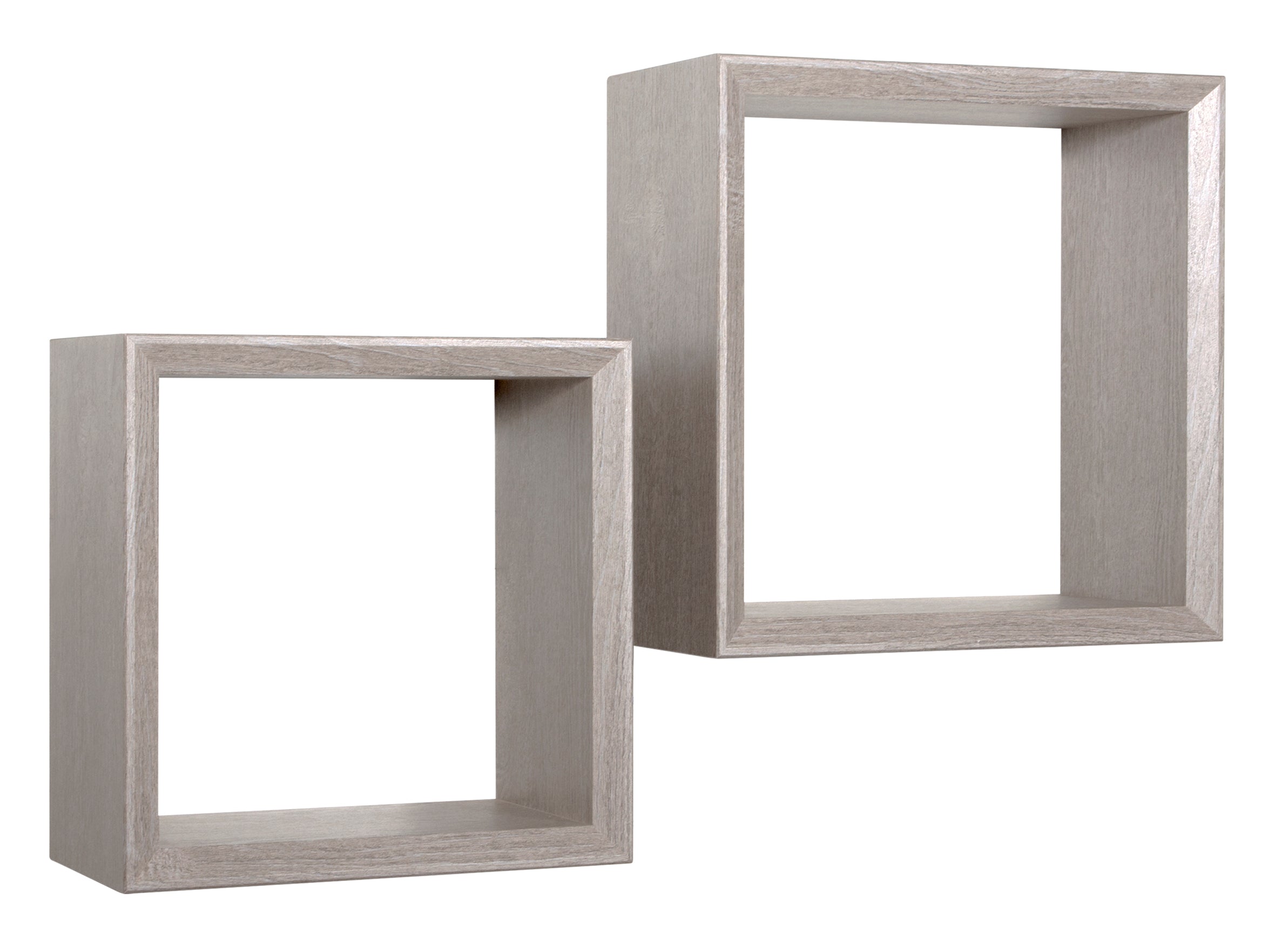 MODULARREDO Set 2 Mensole a Cubo Ginevra 35cm + 30cm