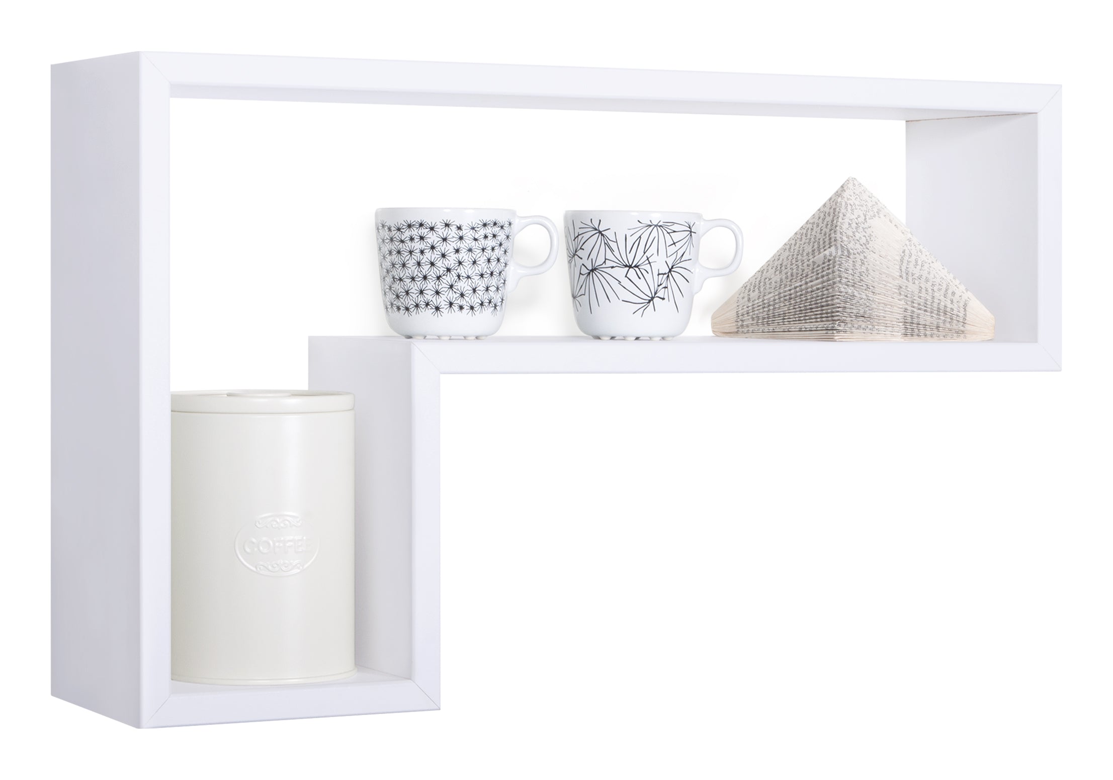 MODULARREDO Mensola da muro Lettera 61x37 p15.5 cm