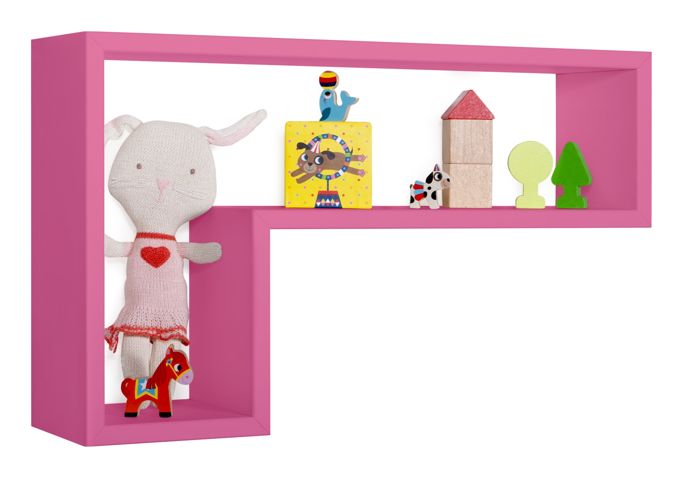 MODULARREDO Mensola da muro Lettera 61x37 p15.5 cm