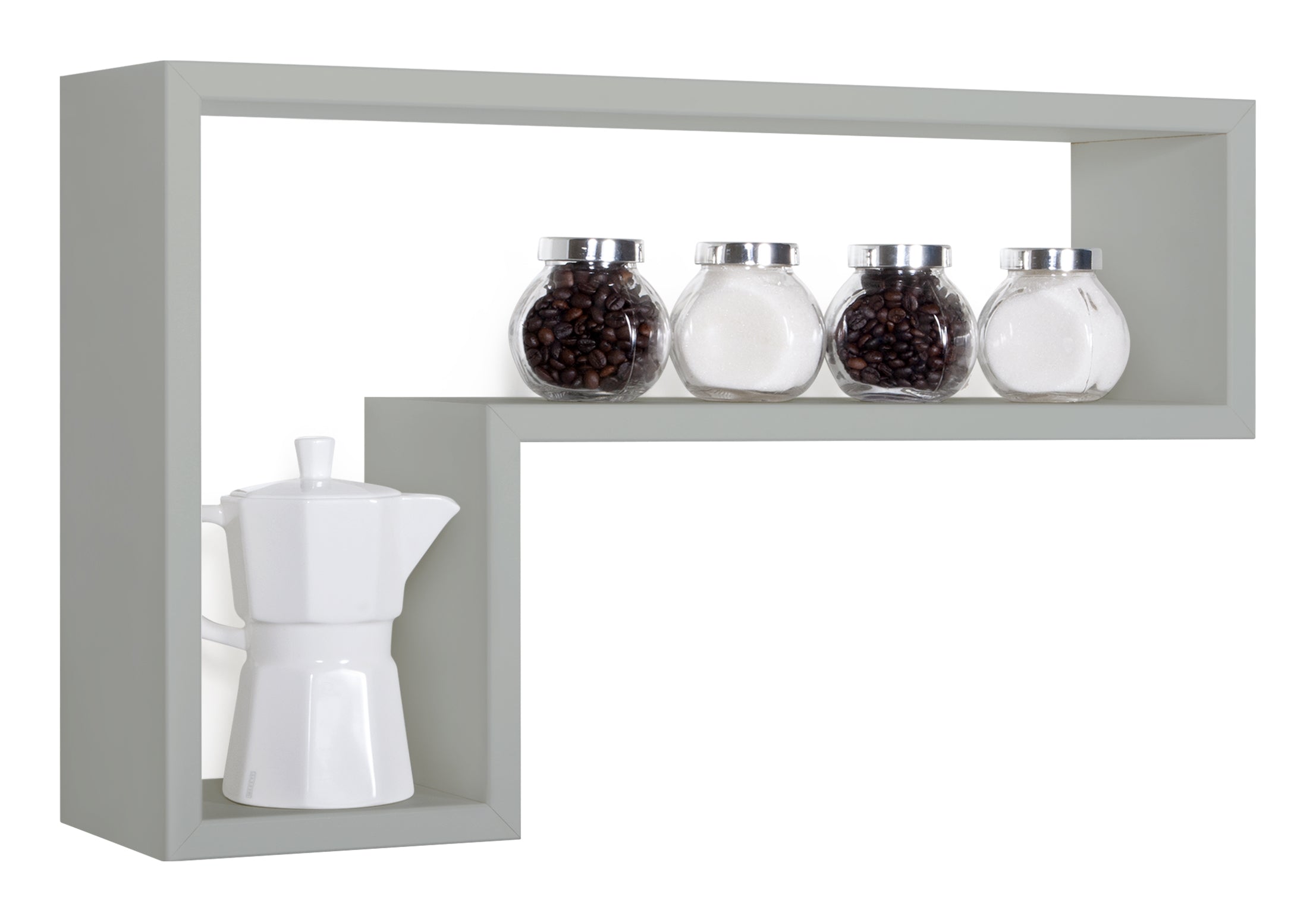 MODULARREDO Mensola da muro Lettera 61x37 p15.5 cm