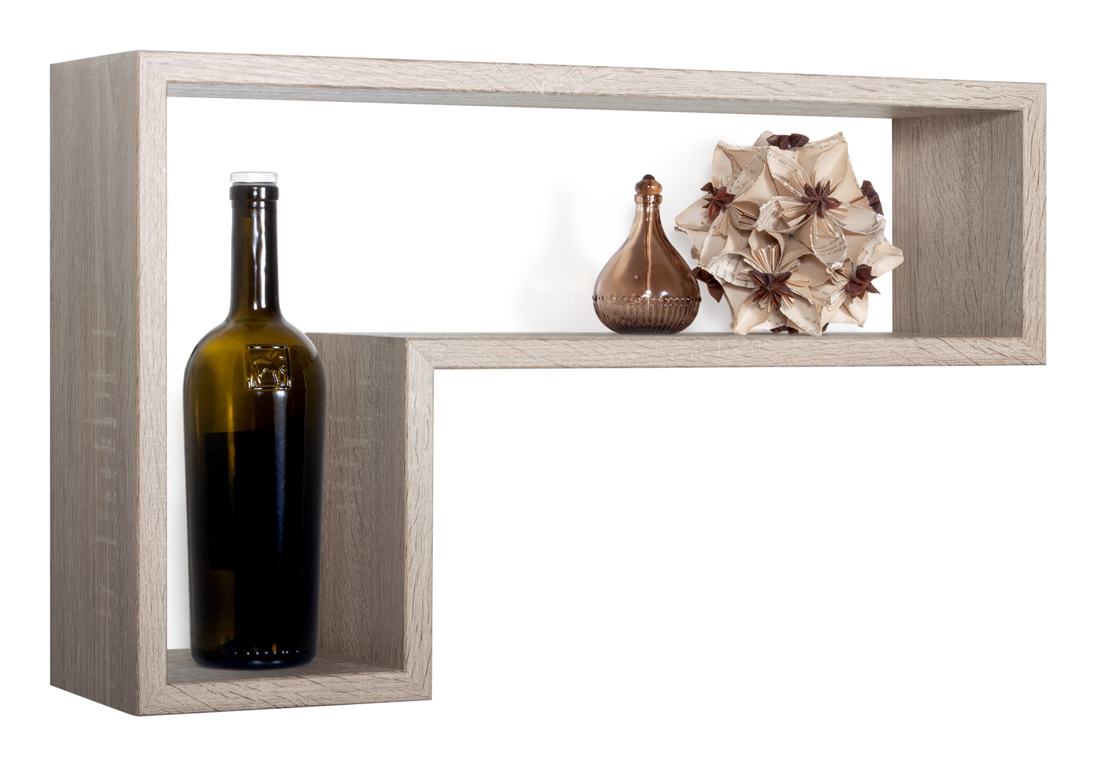 MODULARREDO Mensola da muro Lettera 61x37 p15.5 cm