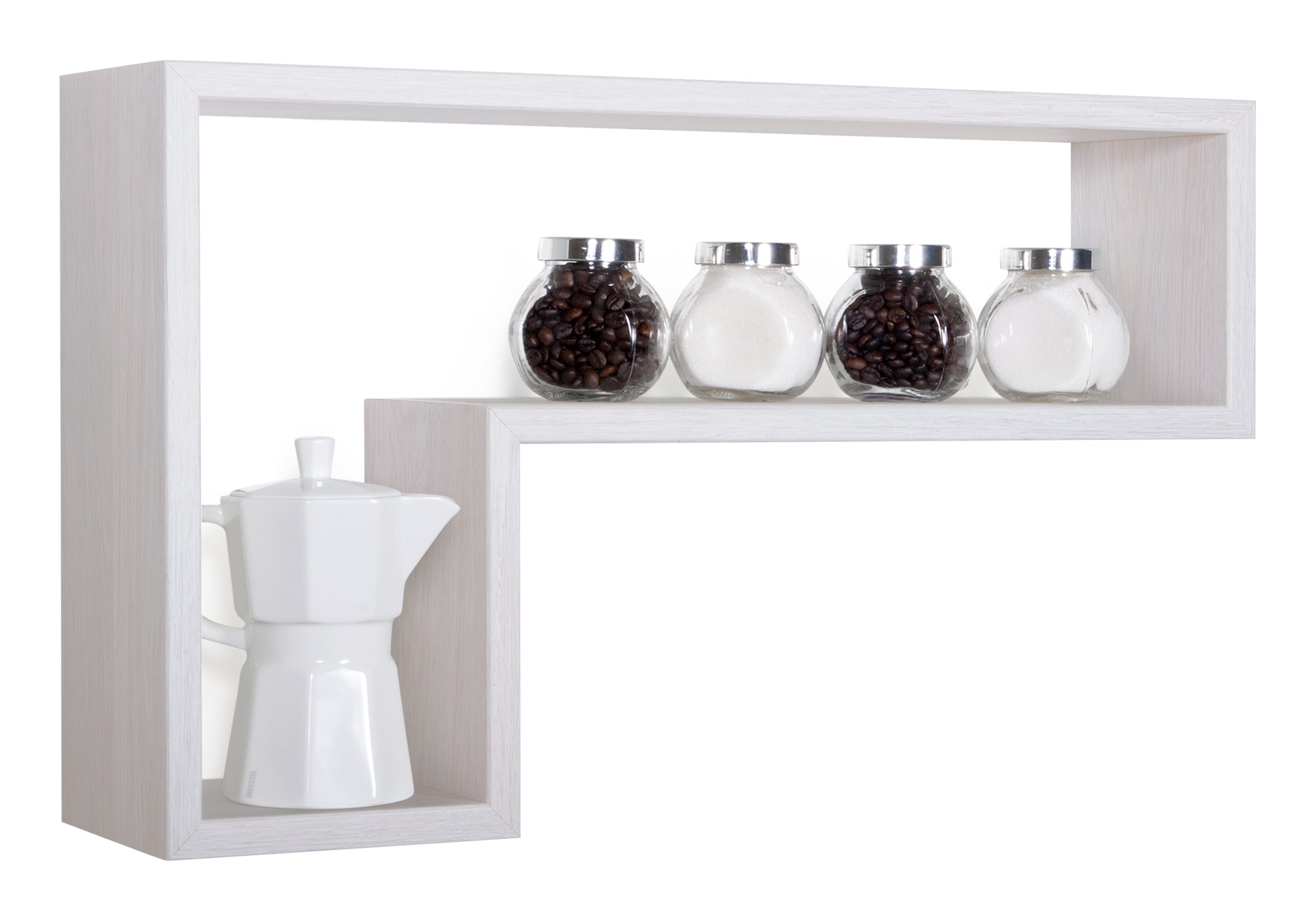 MODULARREDO Mensola da muro Lettera 61x37 p15.5 cm