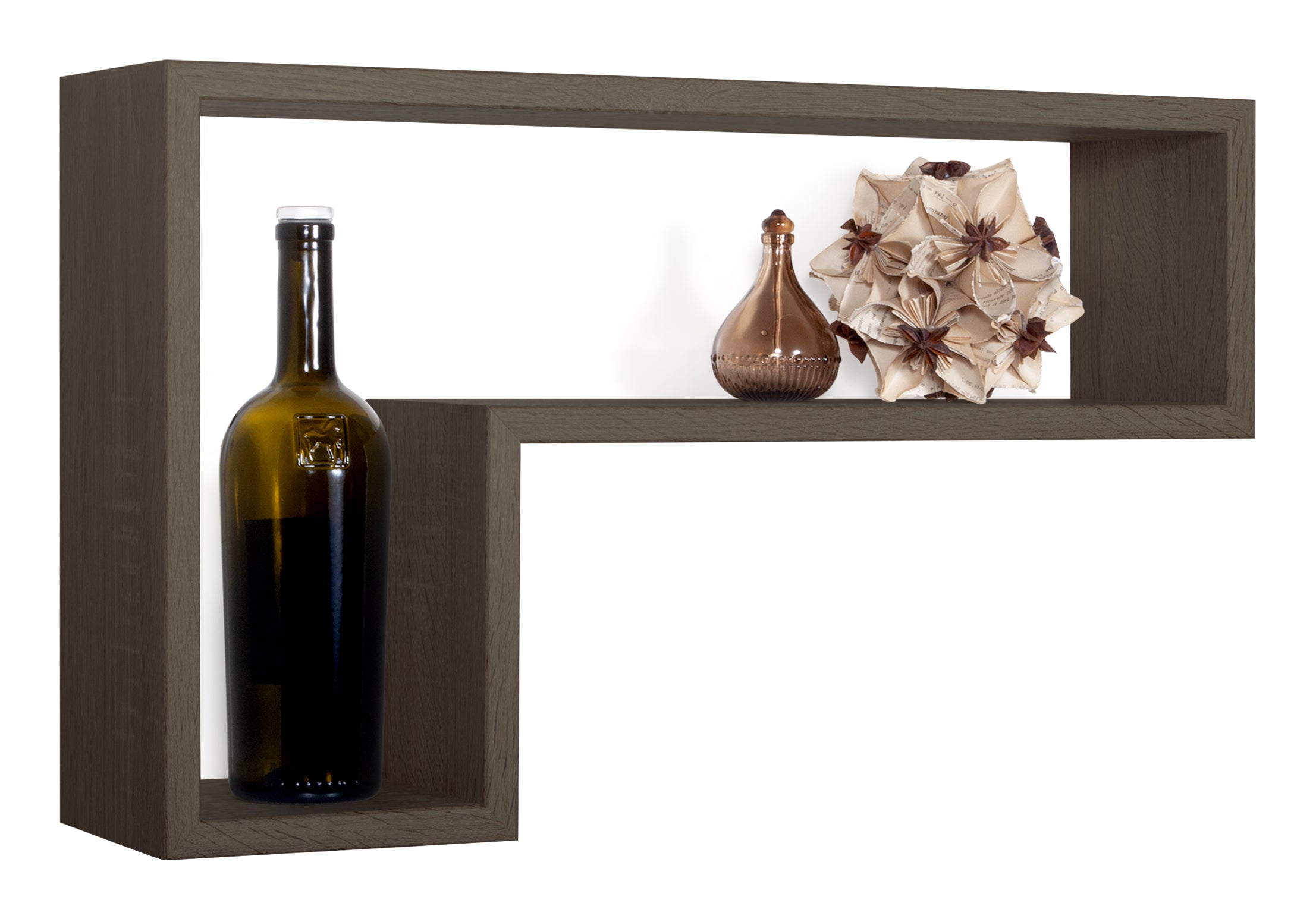 MODULARREDO Mensola da muro Lettera 61x37 p15.5 cm