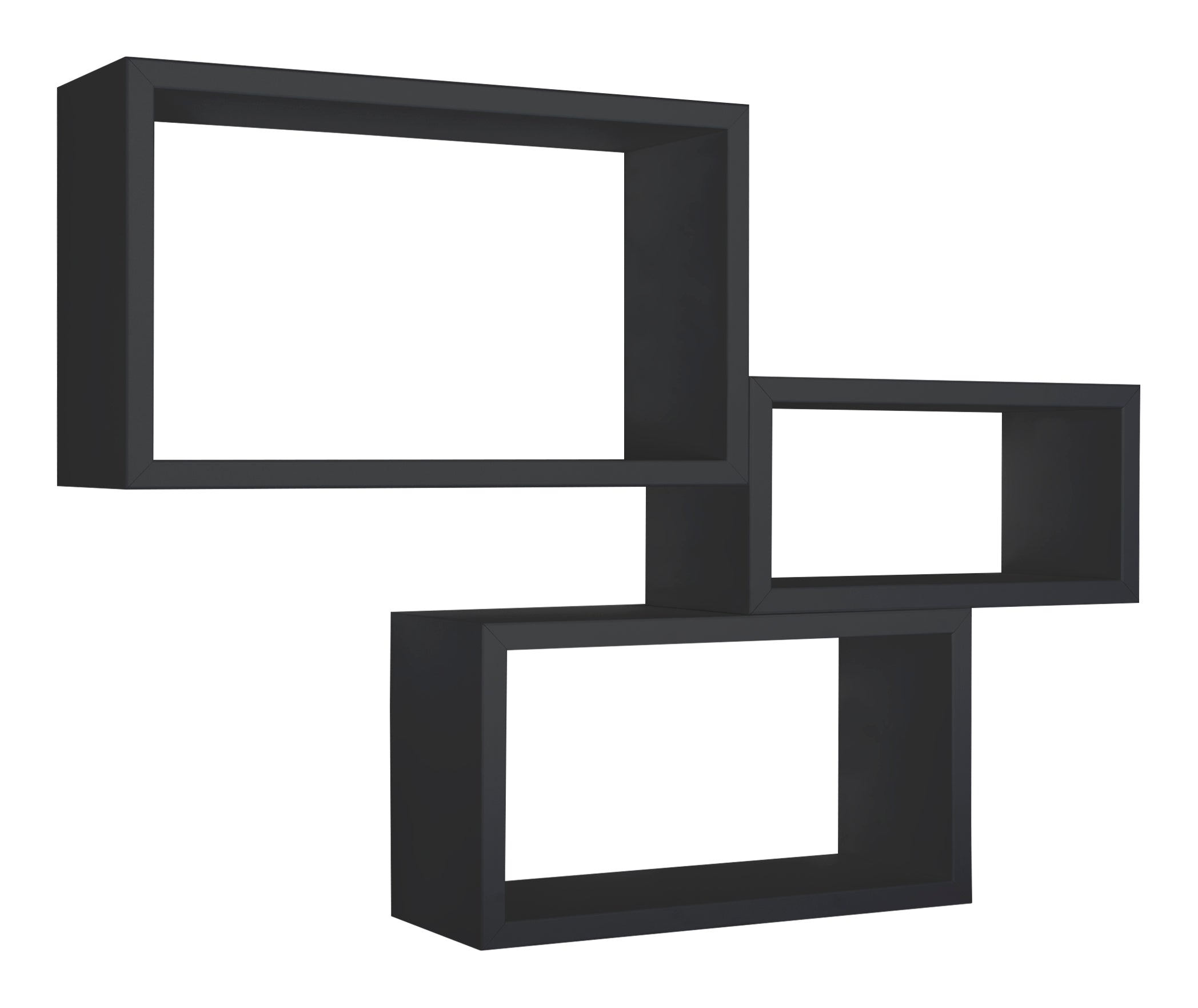 MODULARREDO Set 3 Mensole Rettangolari Trittico Kit Componibile