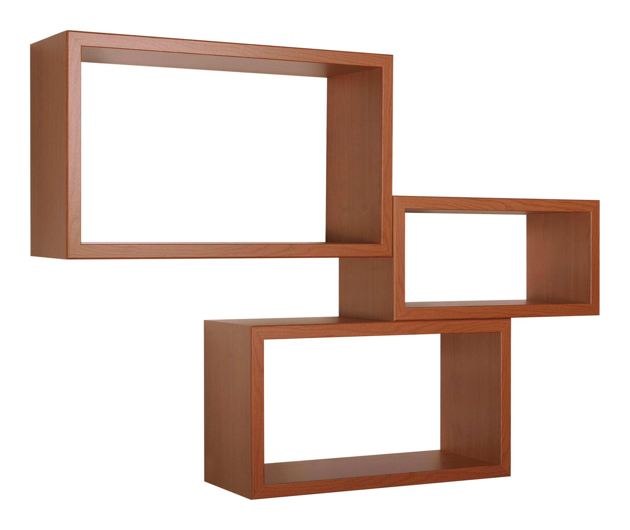 MODULARREDO Set 3 Mensole Rettangolari Trittico Kit Componibile