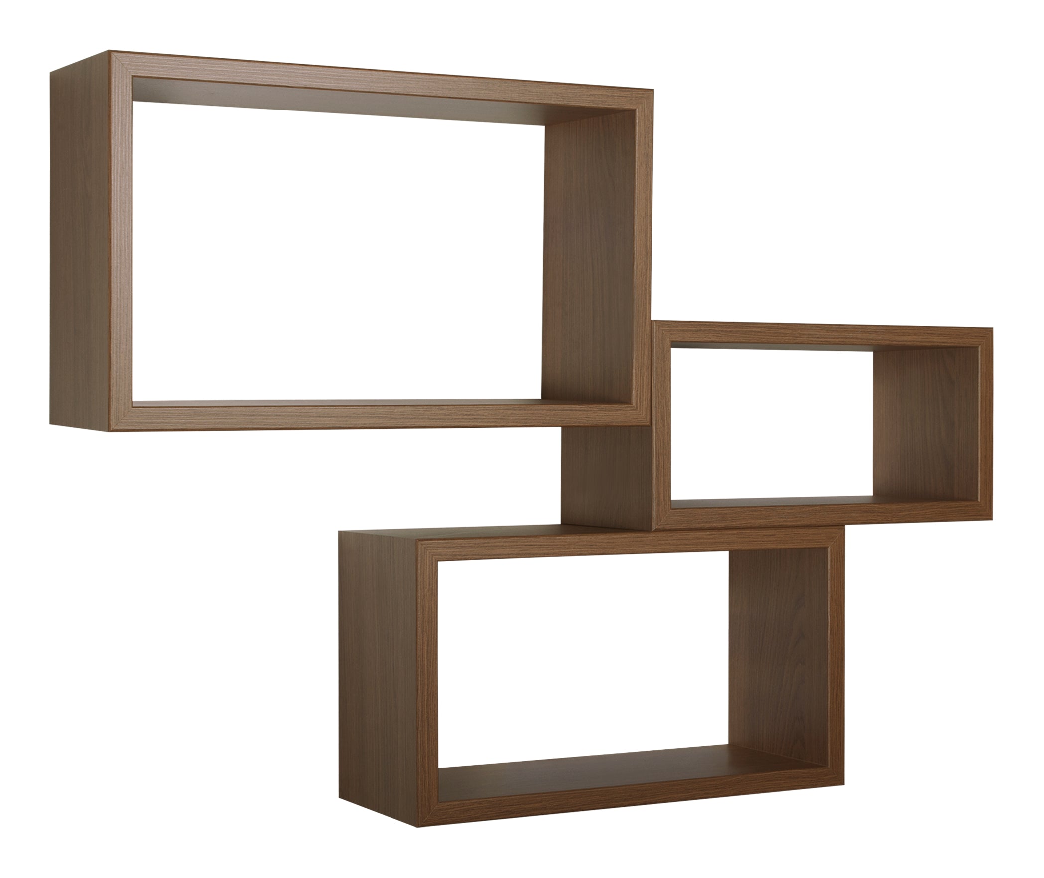 MODULARREDO Set 3 Mensole Rettangolari Trittico Kit Componibile