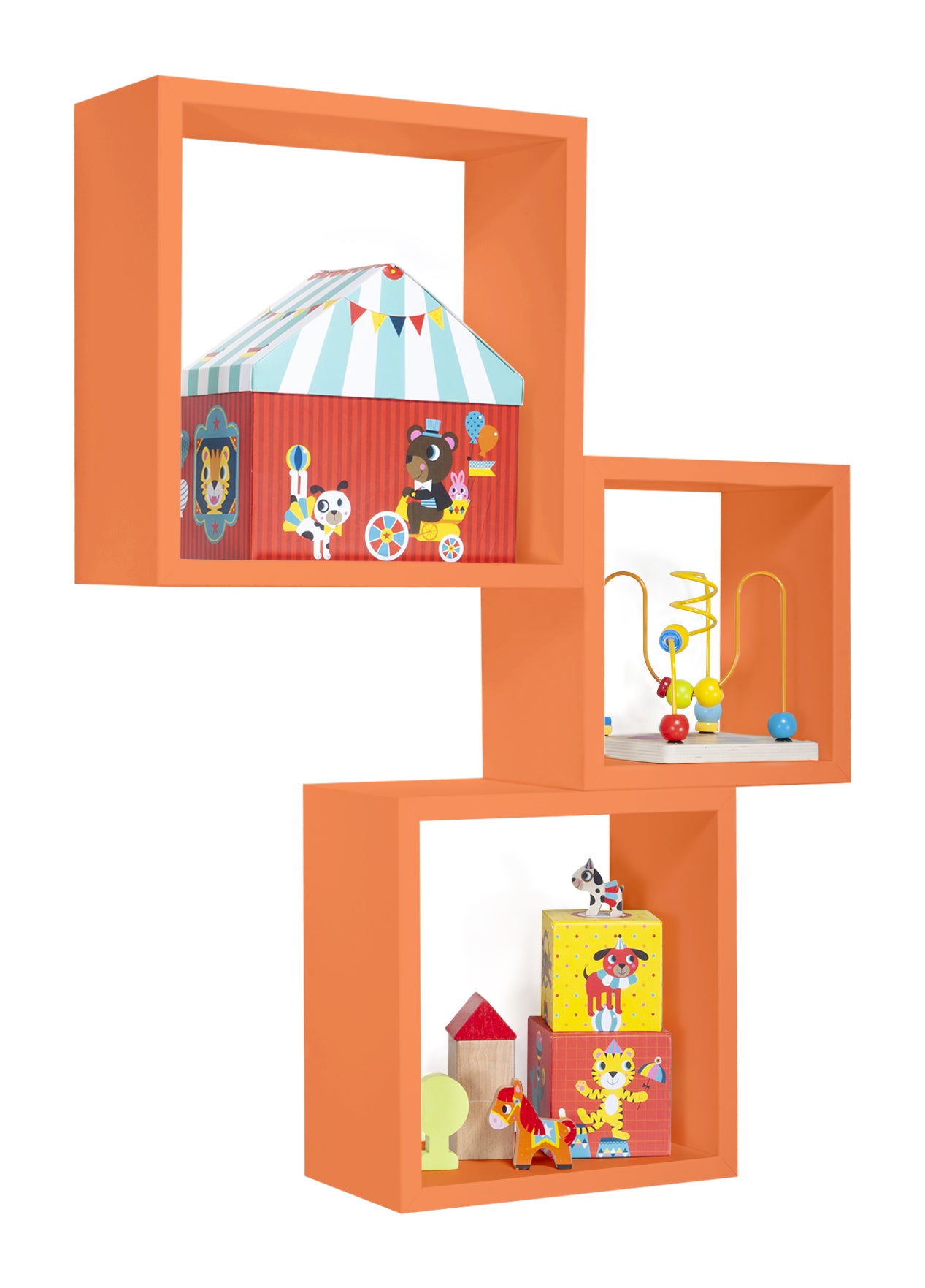 MODULARREDO Set 3 Mensole a Cubo Incubo 35cm + 30cm + 25cm