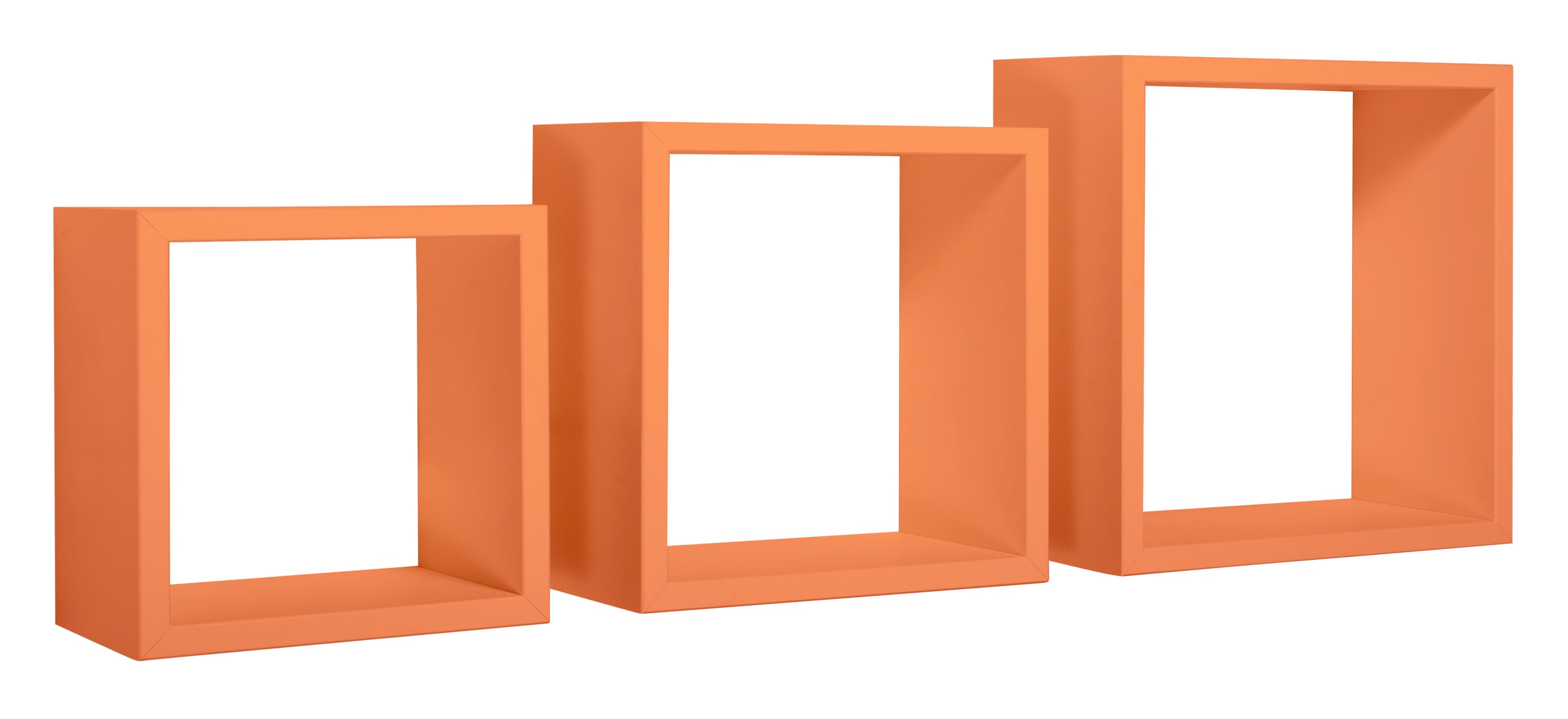 MODULARREDO Set 3 Mensole a Cubo Incubo 35cm + 30cm + 25cm