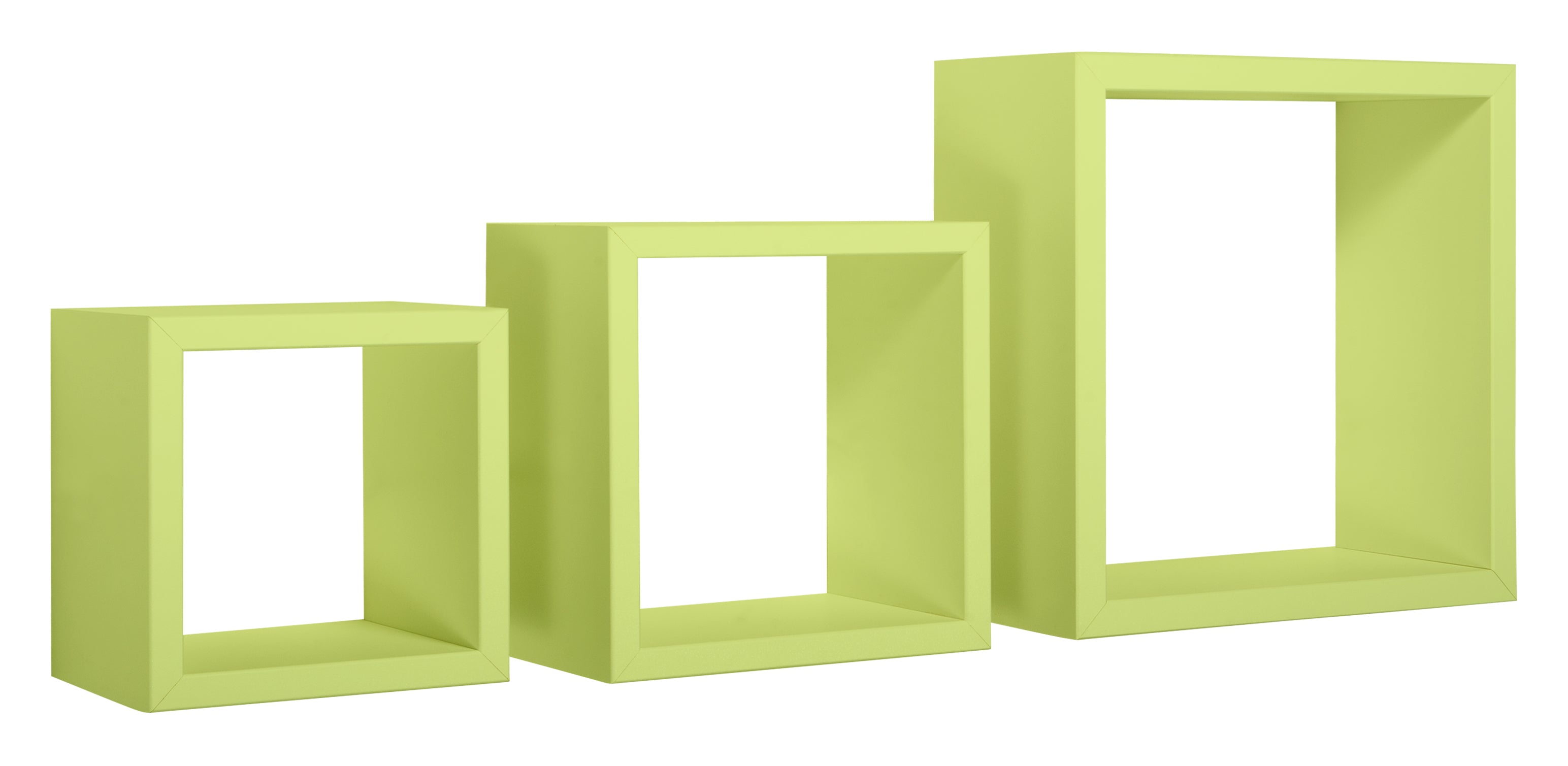 MODULARREDO Set 3 Mensole a Cubo Incubo 35cm + 30cm + 25cm