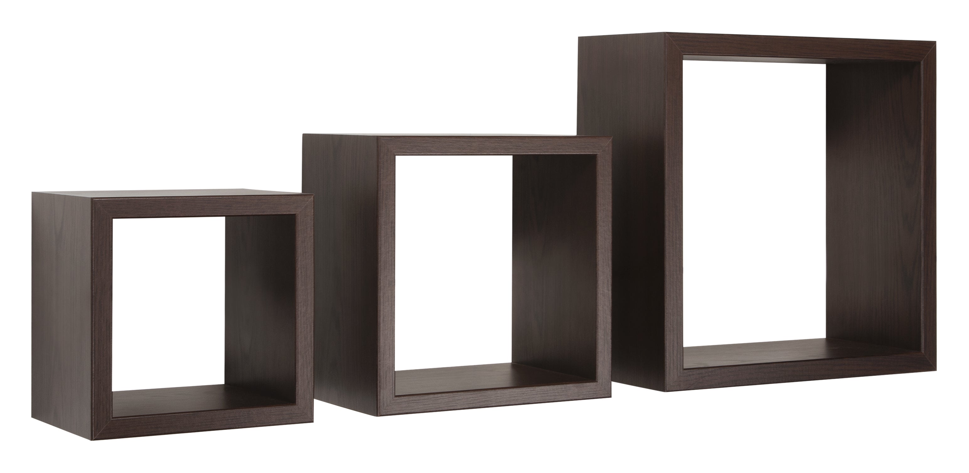 MODULARREDO Set 3 Mensole a Cubo Incubo 35cm + 30cm + 25cm