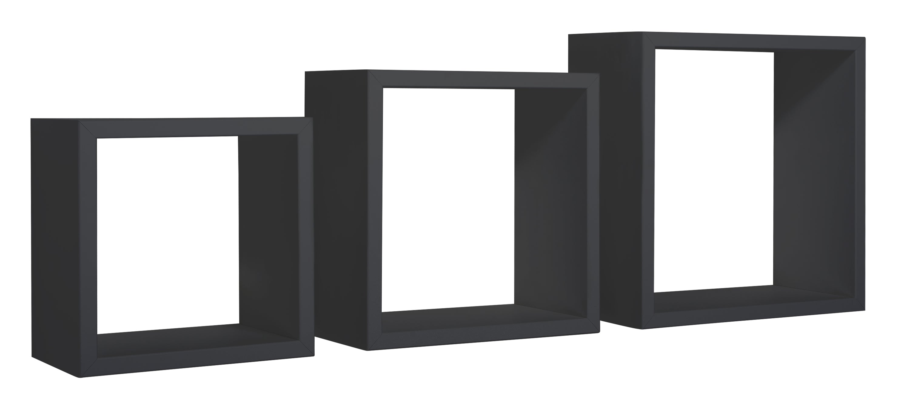 MODULARREDO Set 3 Mensole a Cubo Incubo 35cm + 30cm + 25cm