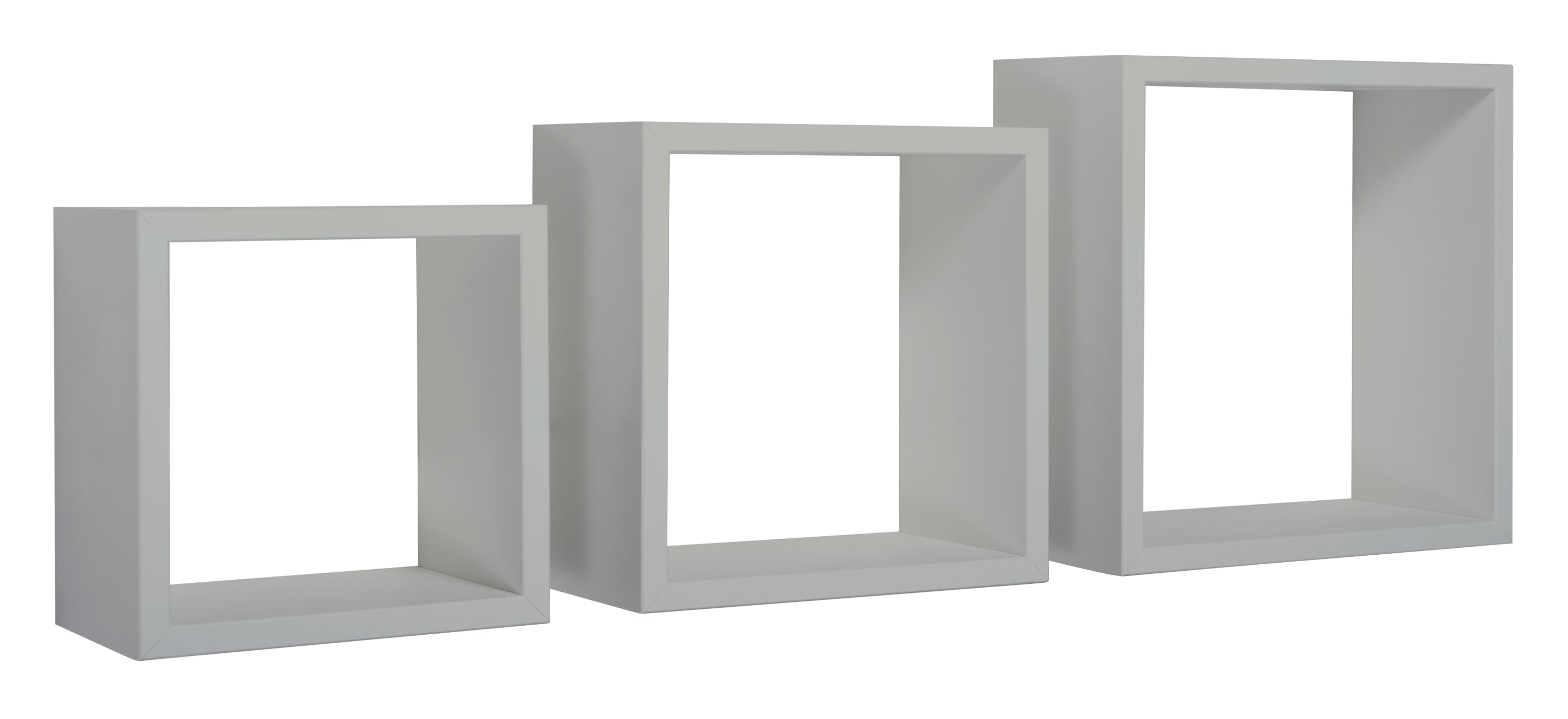 MODULARREDO Set 3 Mensole a Cubo Incubo 35cm + 30cm + 25cm