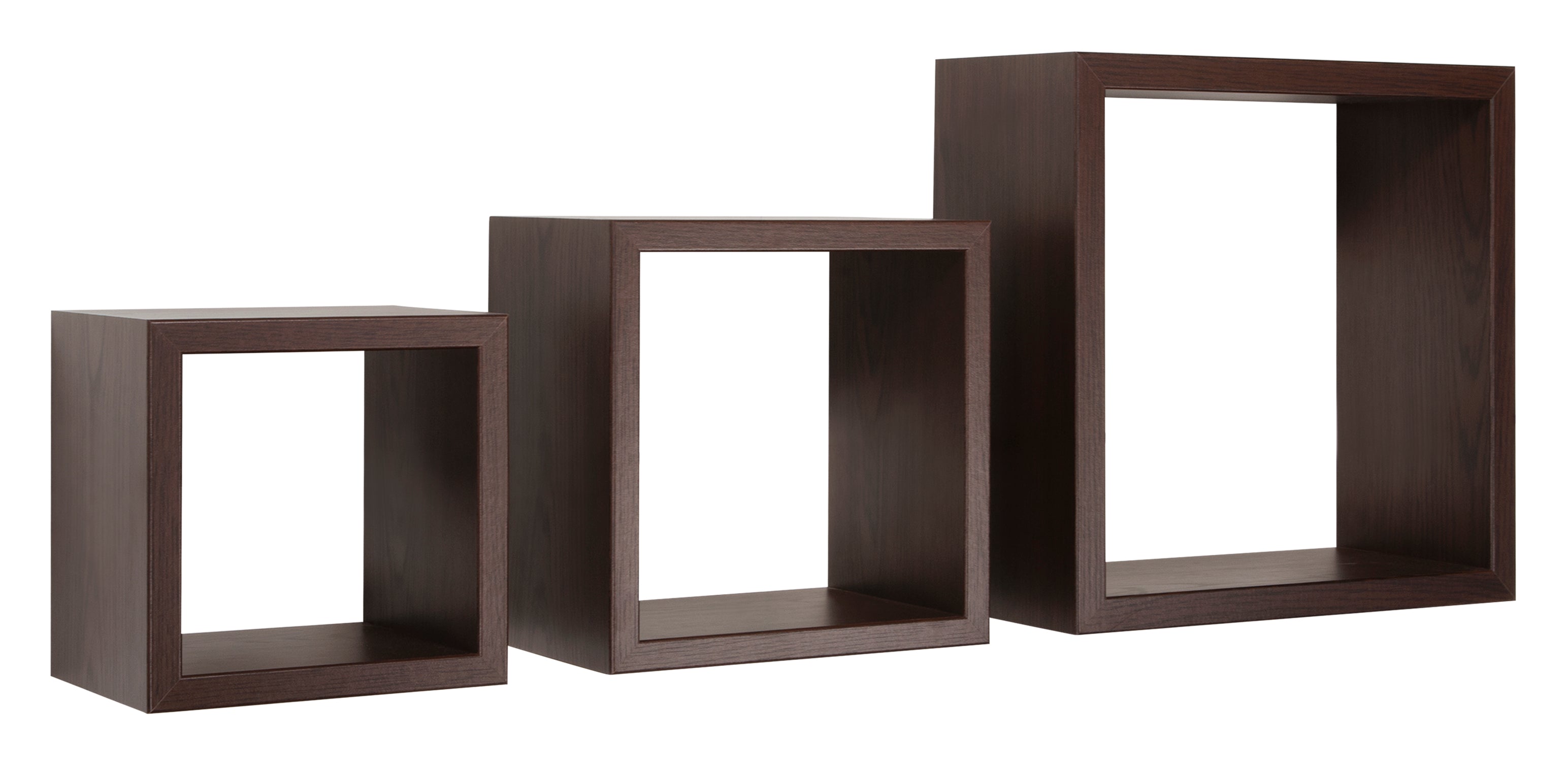 MODULARREDO Set 3 Mensole a Cubo Rubic 35cm + 25cm + 20cm