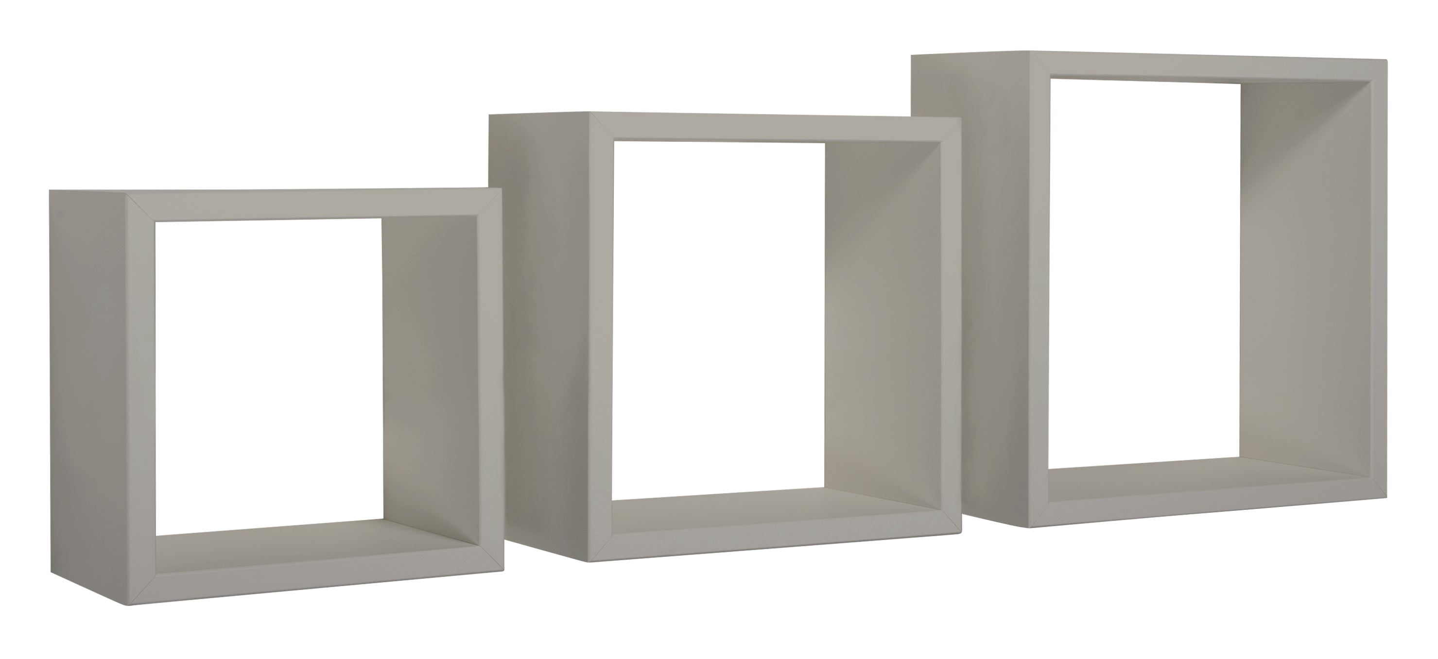 MODULARREDO Set 3 Mensole a Cubo Incubo 35cm + 30cm + 25cm