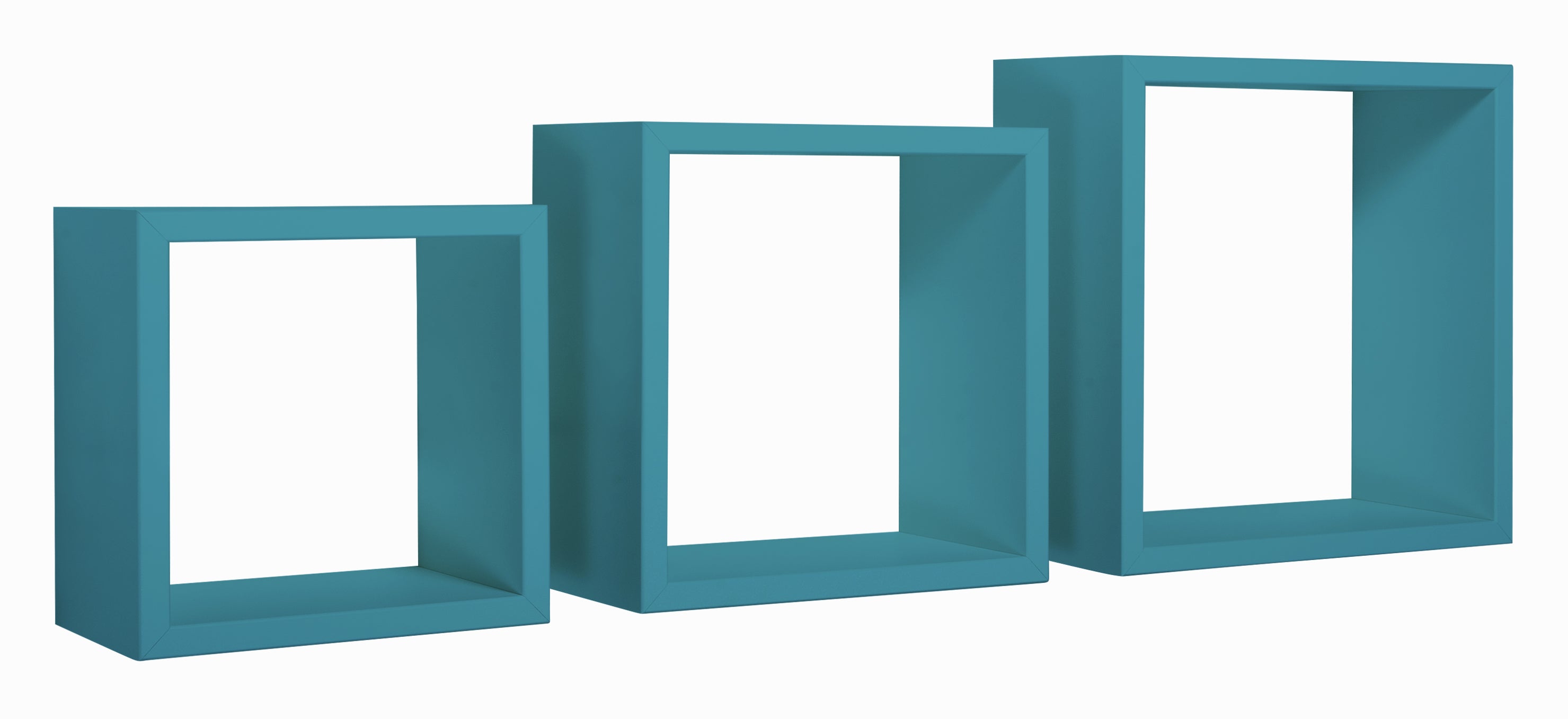 MODULARREDO Set 3 Mensole a Cubo Incubo 35cm + 30cm + 25cm