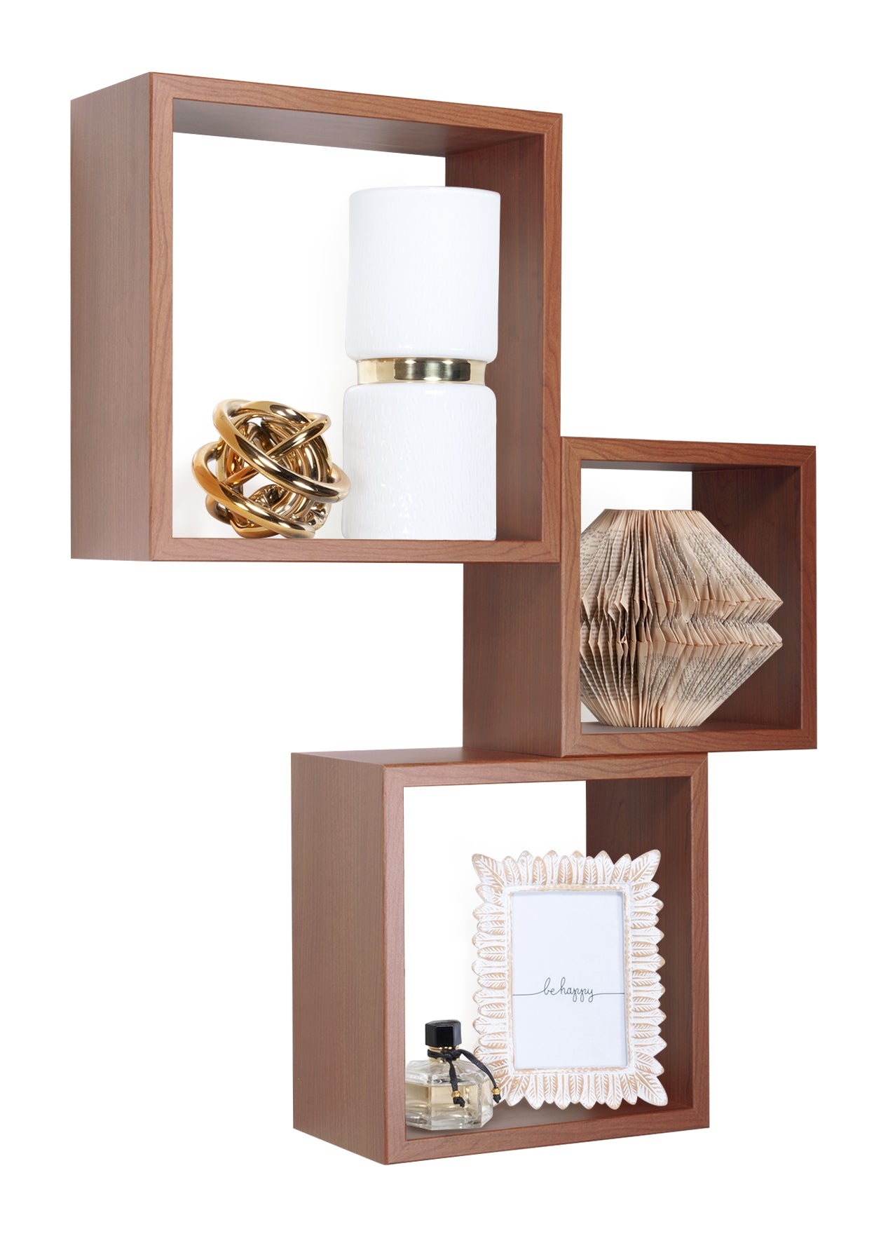MODULARREDO Set 3 Mensole a Cubo Incubo 35cm + 30cm + 25cm