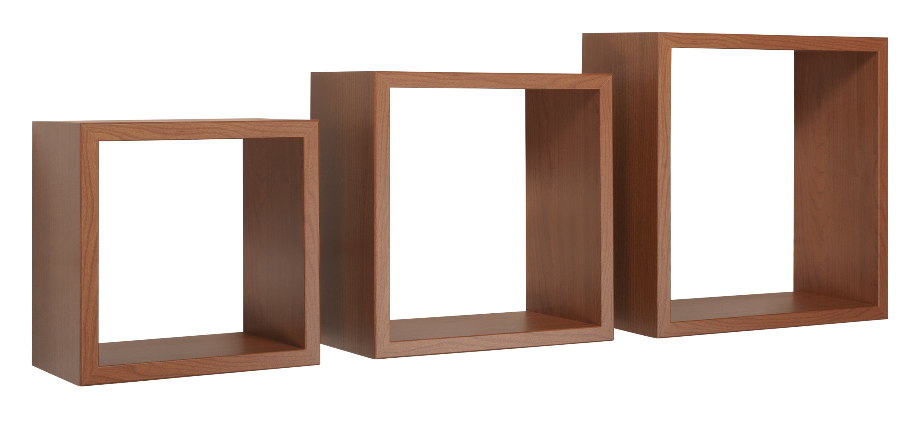 MODULARREDO Set 3 Mensole a Cubo Incubo 35cm + 30cm + 25cm