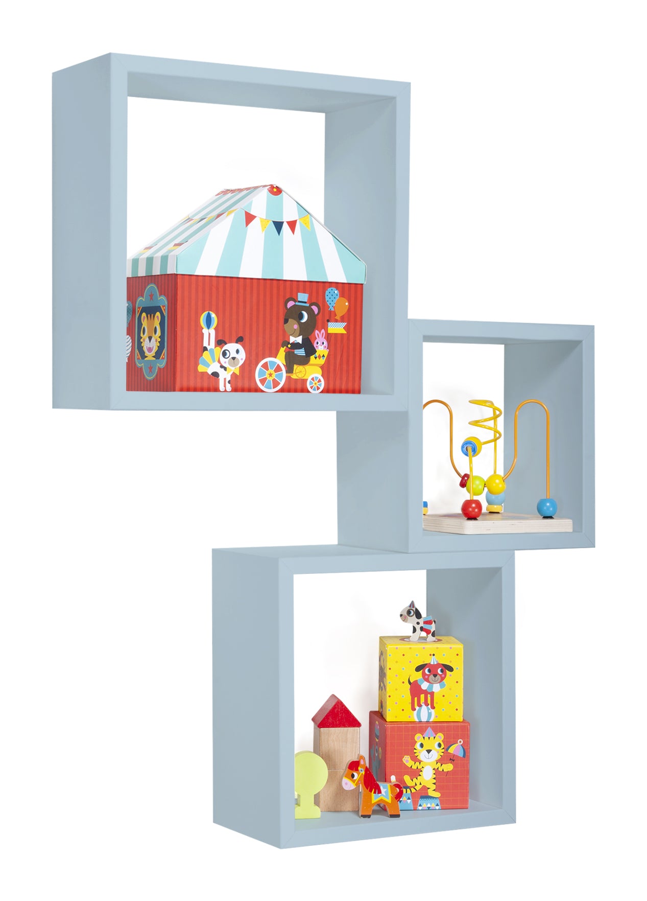 MODULARREDO Set 3 Mensole a Cubo Incubo 35cm + 30cm + 25cm