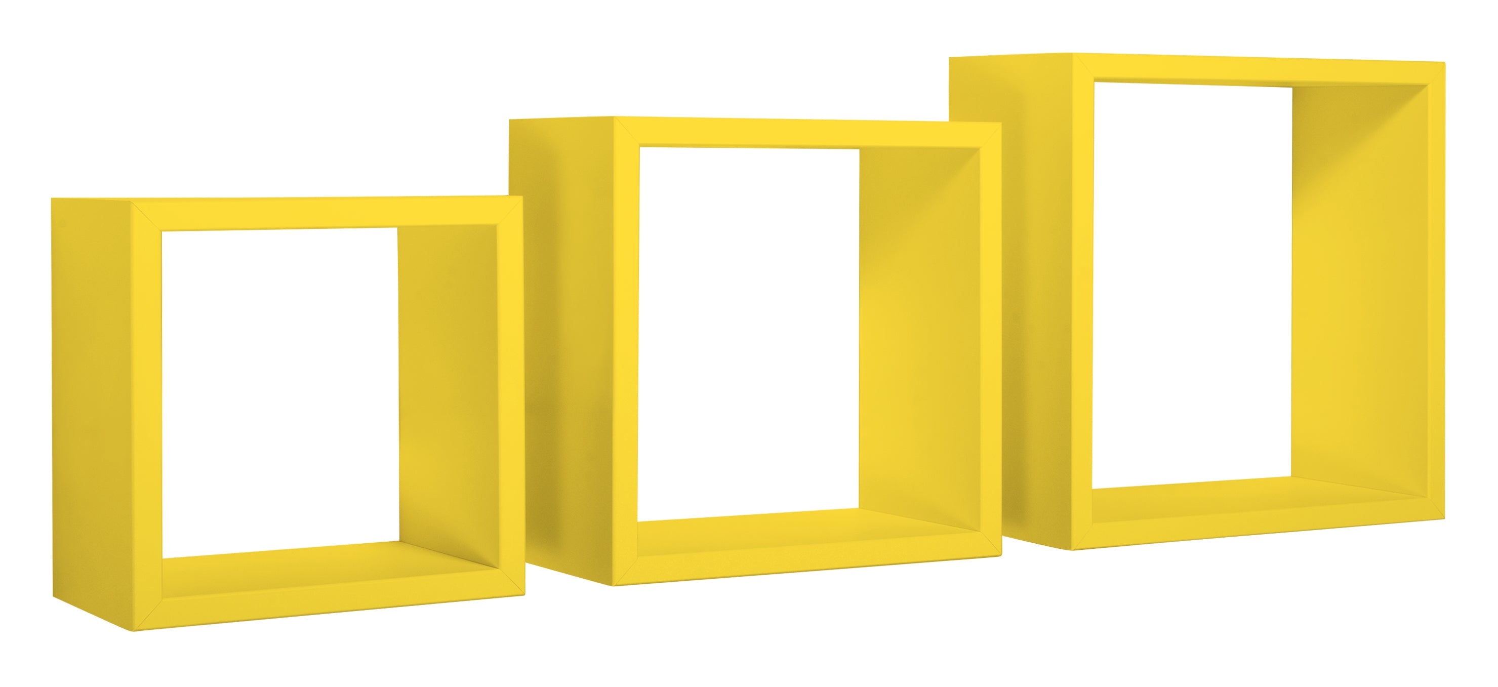 MODULARREDO Set 3 Mensole a Cubo Incubo 35cm + 30cm + 25cm
