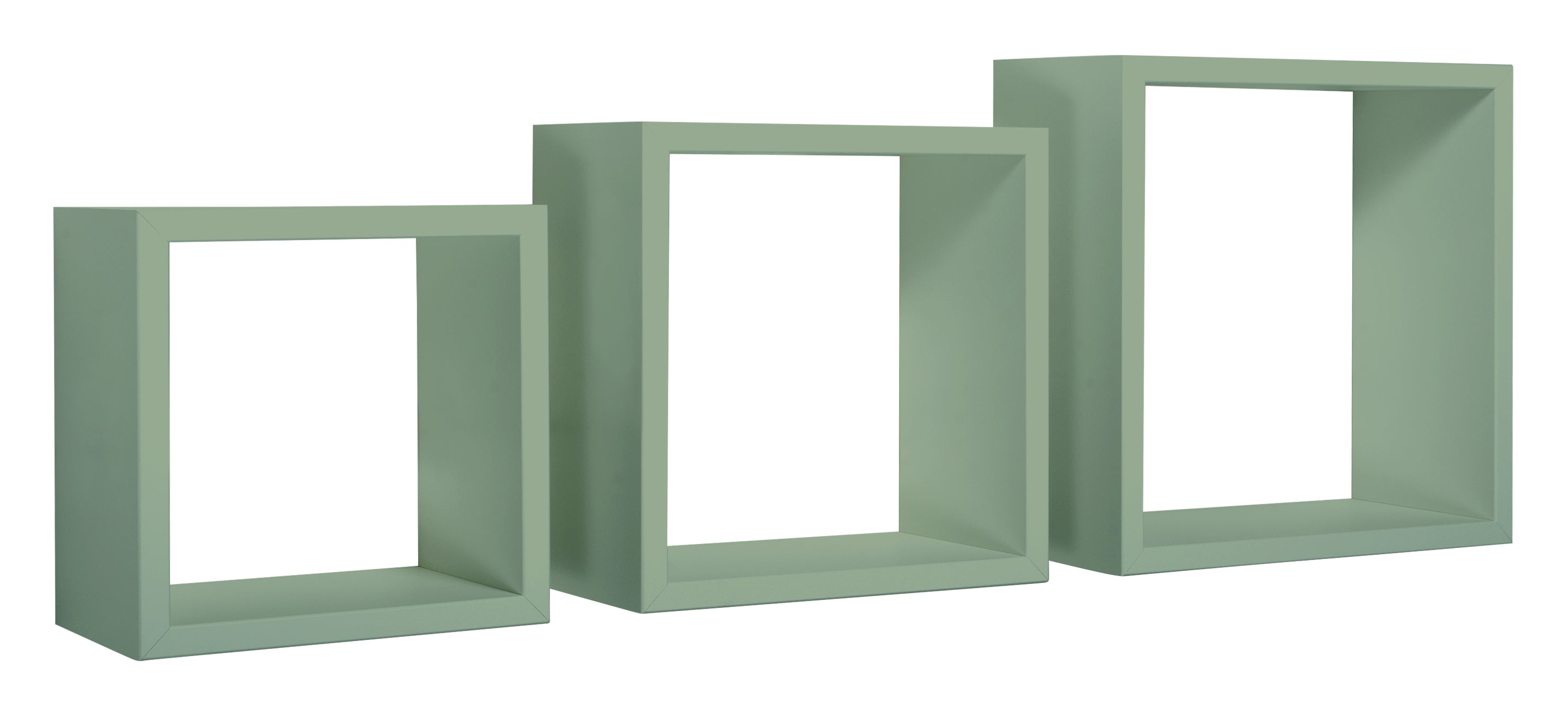 MODULARREDO Set 3 Mensole a Cubo Incubo 35cm + 30cm + 25cm