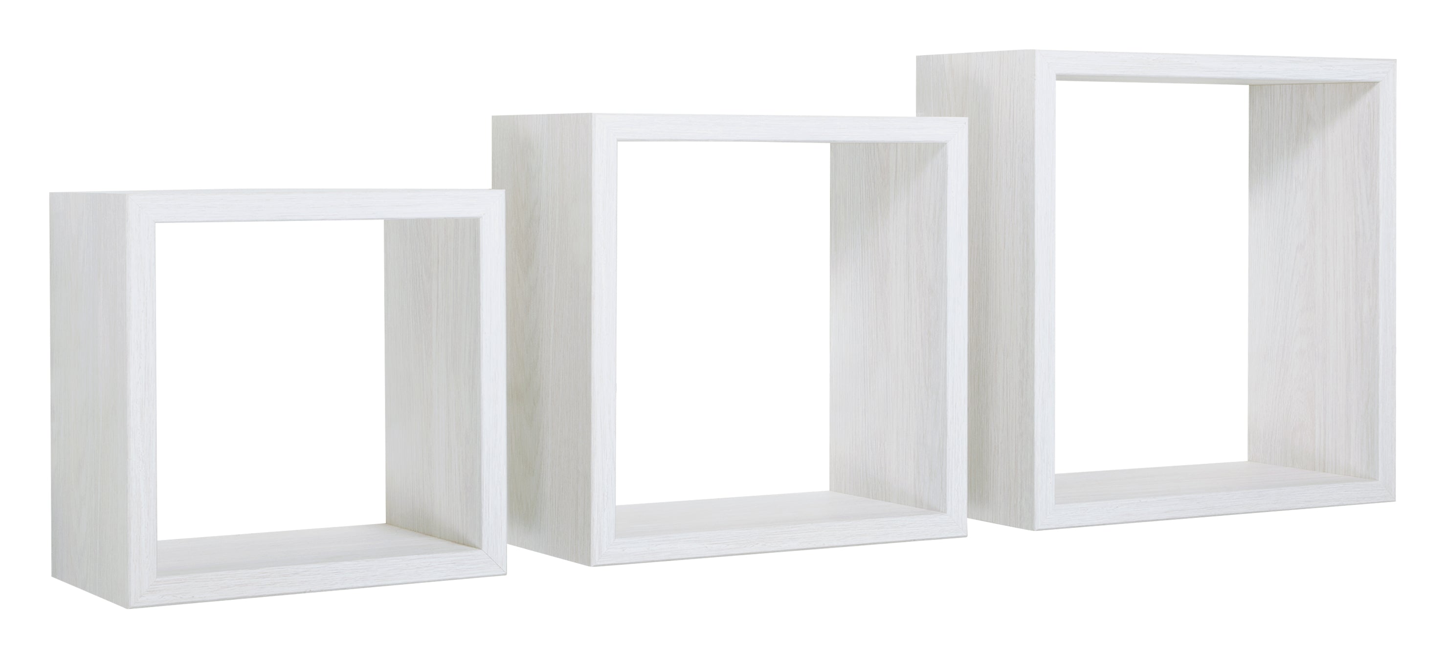 MODULARREDO Set 3 Mensole a Cubo Incubo 35cm + 30cm + 25cm