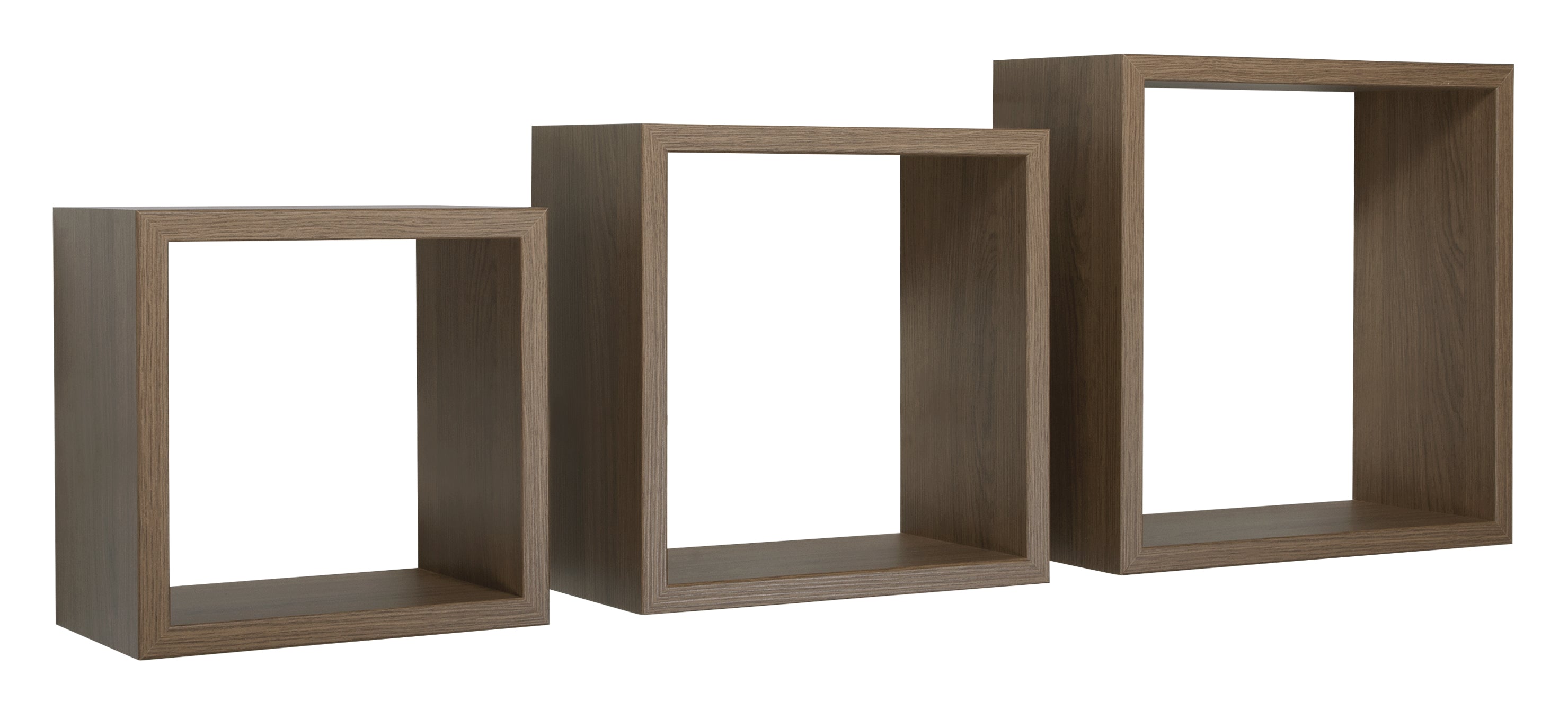 MODULARREDO Set 3 Mensole a Cubo Incubo 35cm + 30cm + 25cm