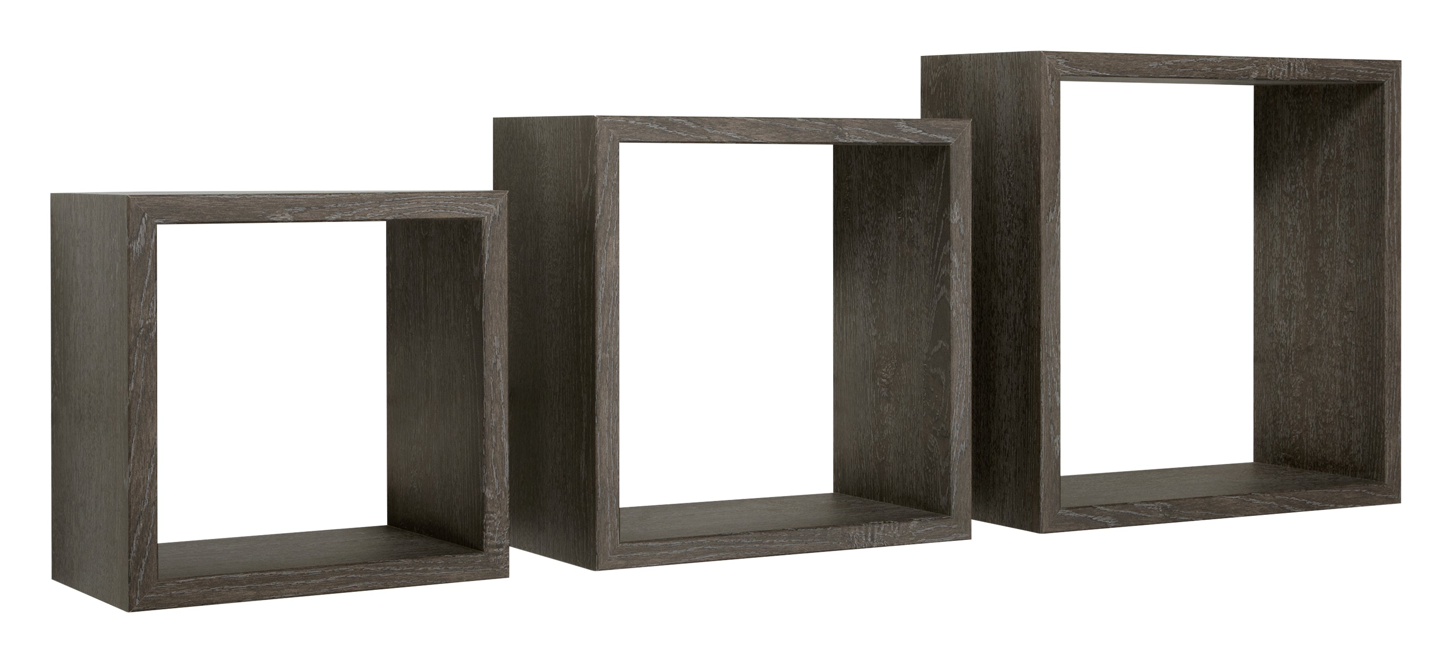 MODULARREDO Set 3 Mensole a Cubo Incubo 35cm + 30cm + 25cm