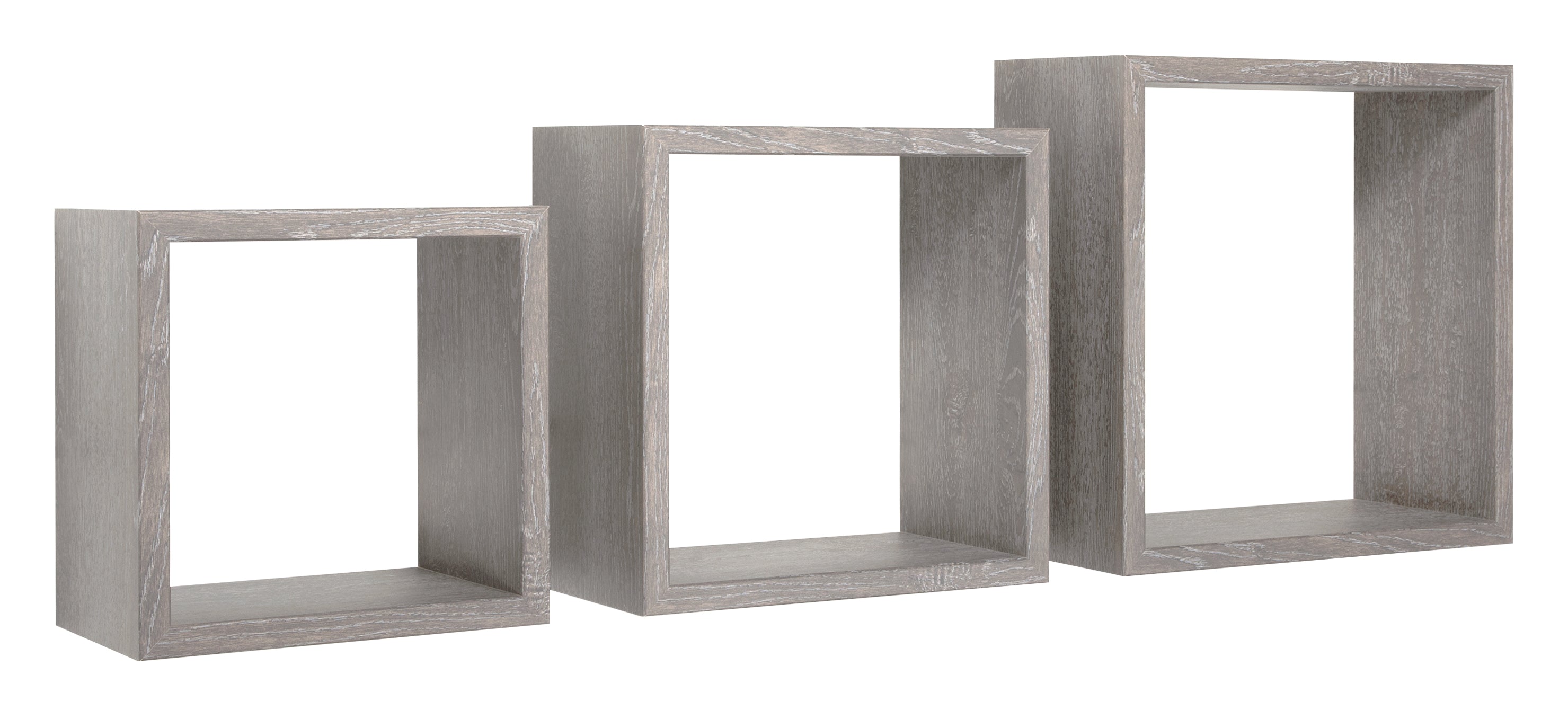 MODULARREDO Set 3 Mensole a Cubo Incubo 35cm + 30cm + 25cm