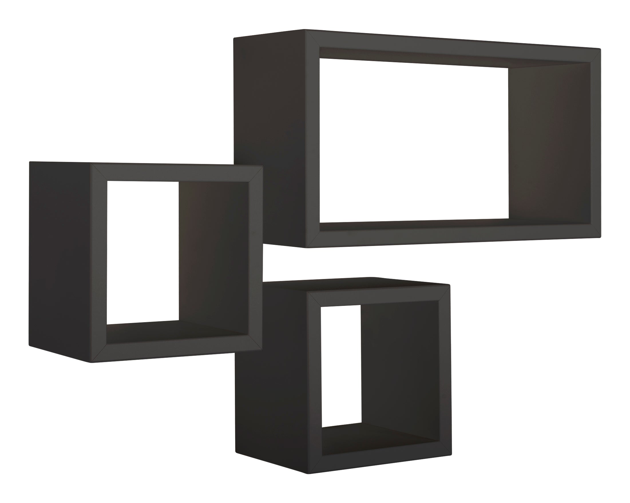 MODULARREDO Set 3 Mensole da Muro Tribù 1 Rettangolare e 2 Cubi