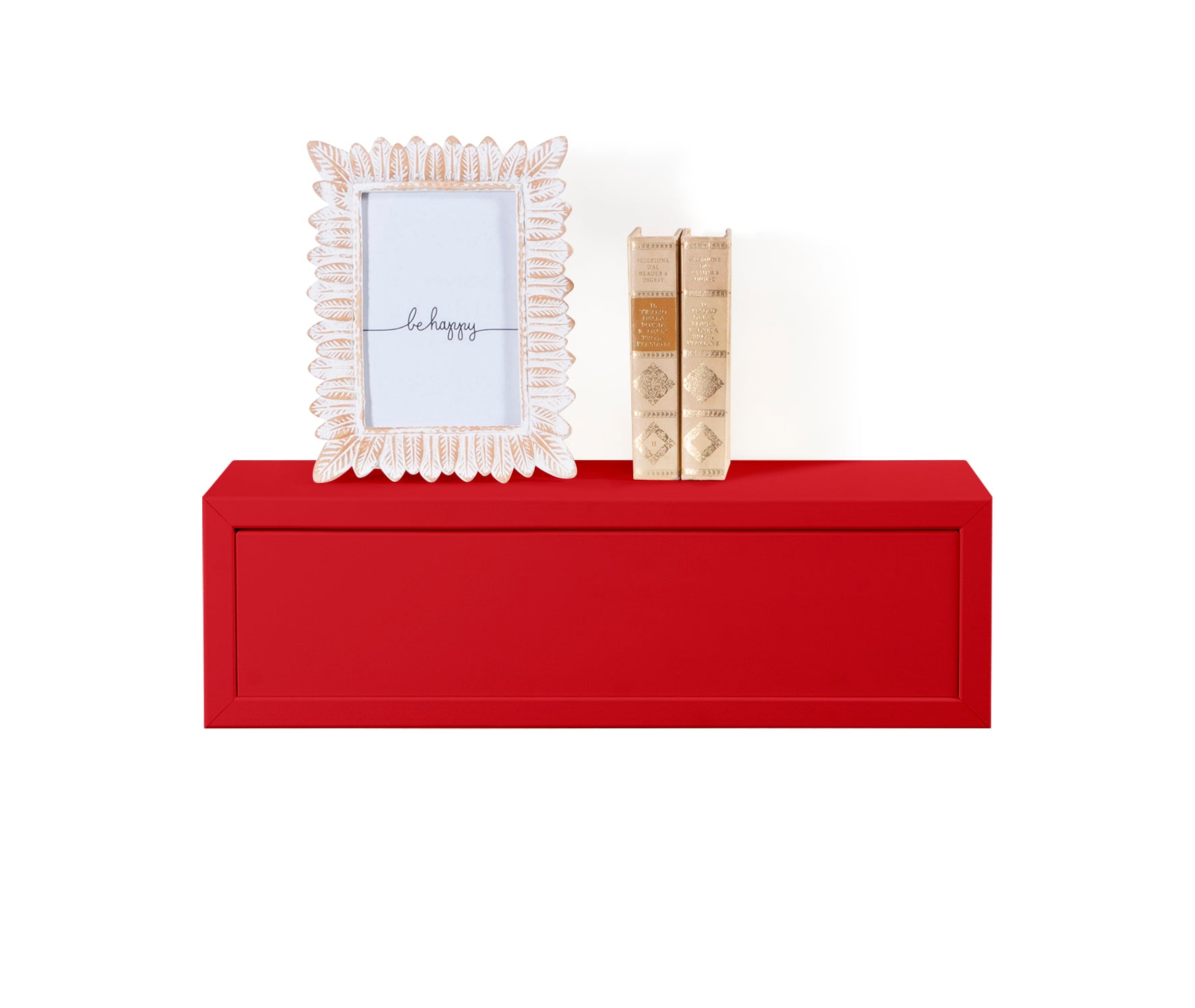 MODULARREDO Mensola da Muro con Cassetto Legolo 45x13.4 cm