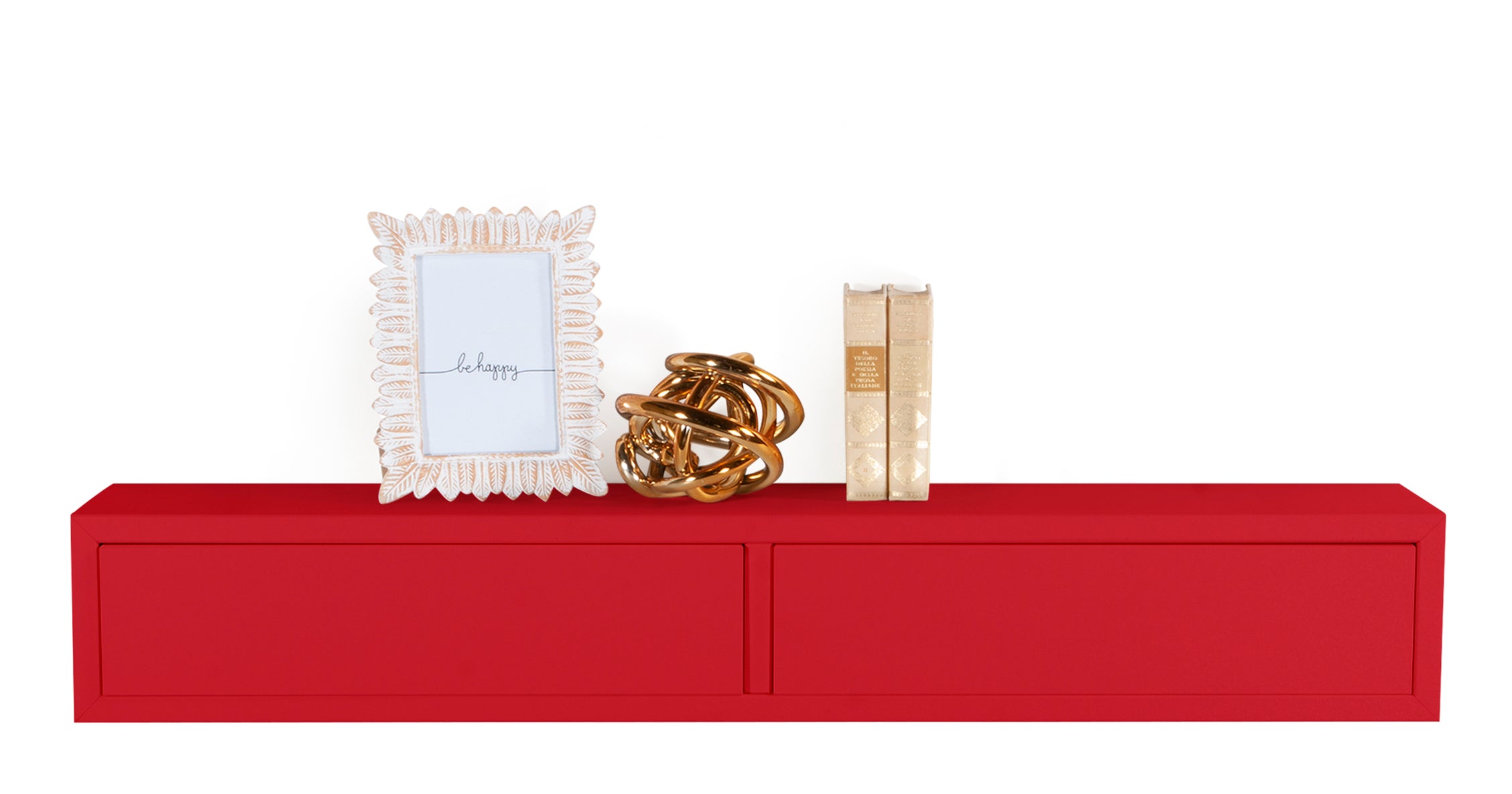 MODULARREDO Mensola da Muro con Cassetto Domino 88.2x13.4 cm