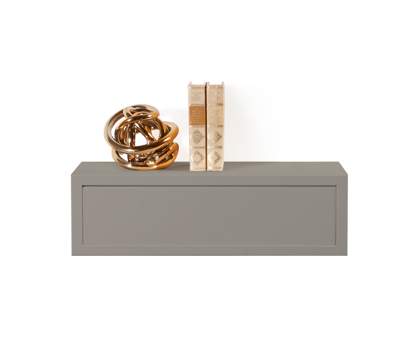 MODULARREDO Mensola da Muro con Cassetto Legolo 45x13.4 cm