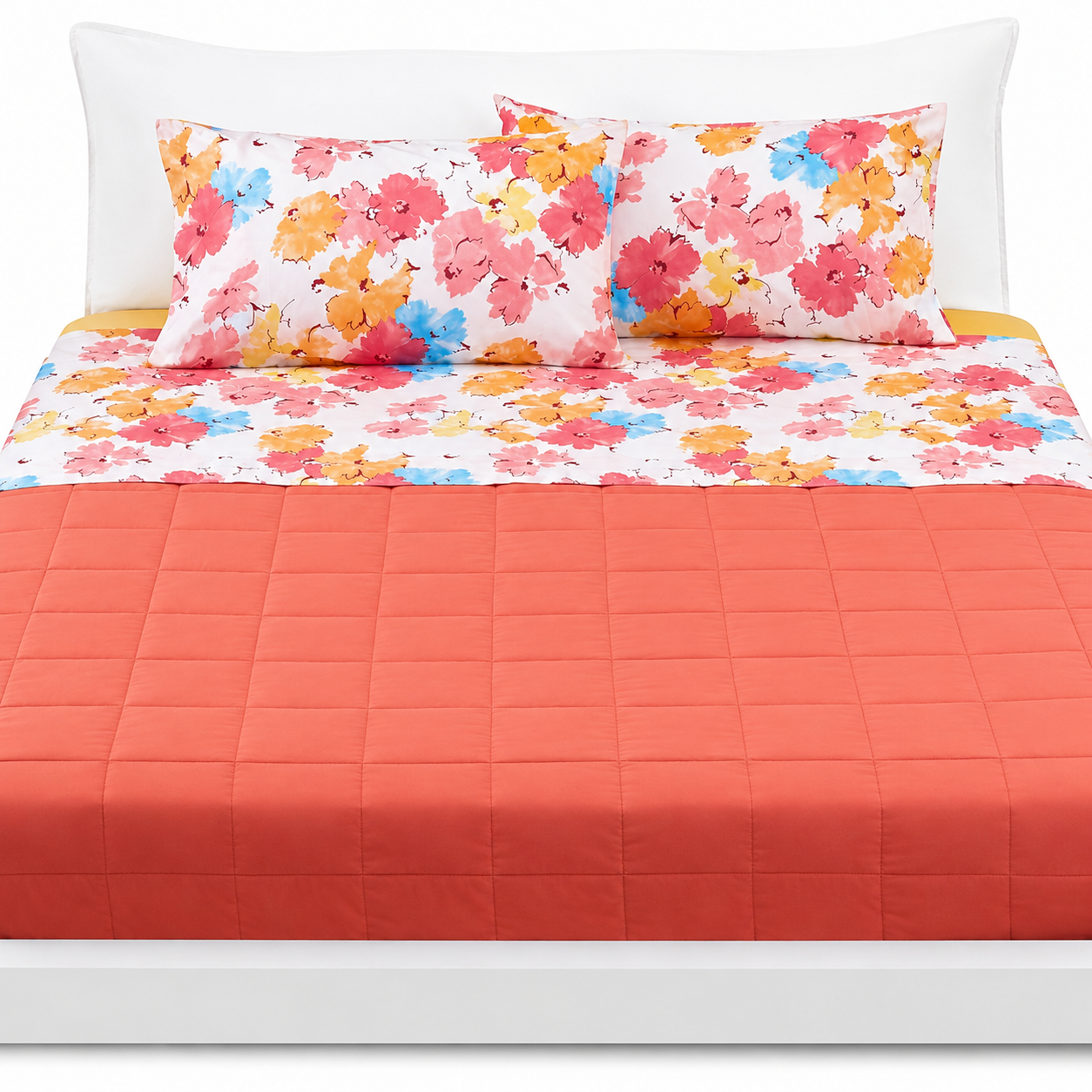 BASSETTI Completo Letto Matrimoniale 100% Cotone Fantasie Geometriche