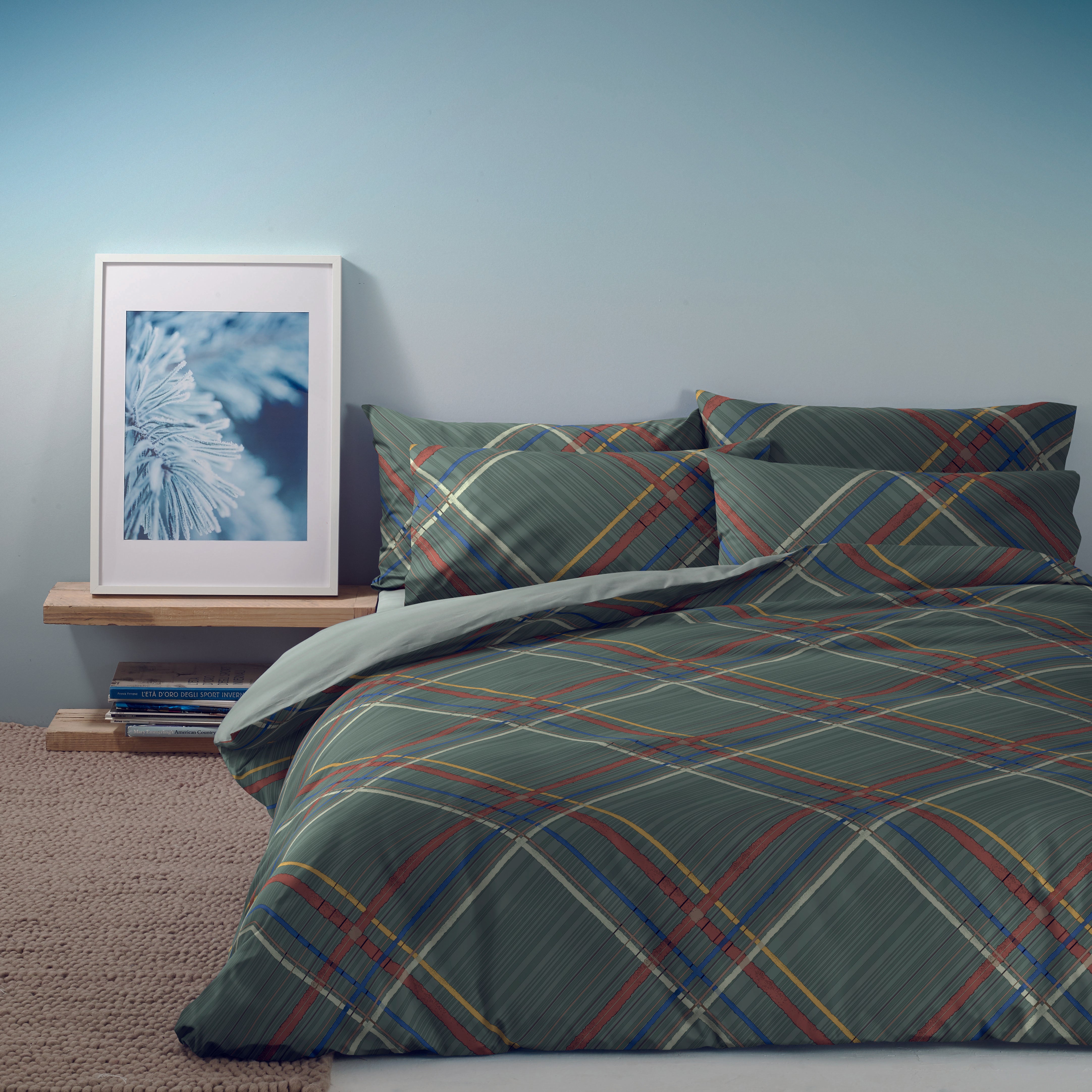 BASSETTI Completo copripiumino una piazza e mezza British beige