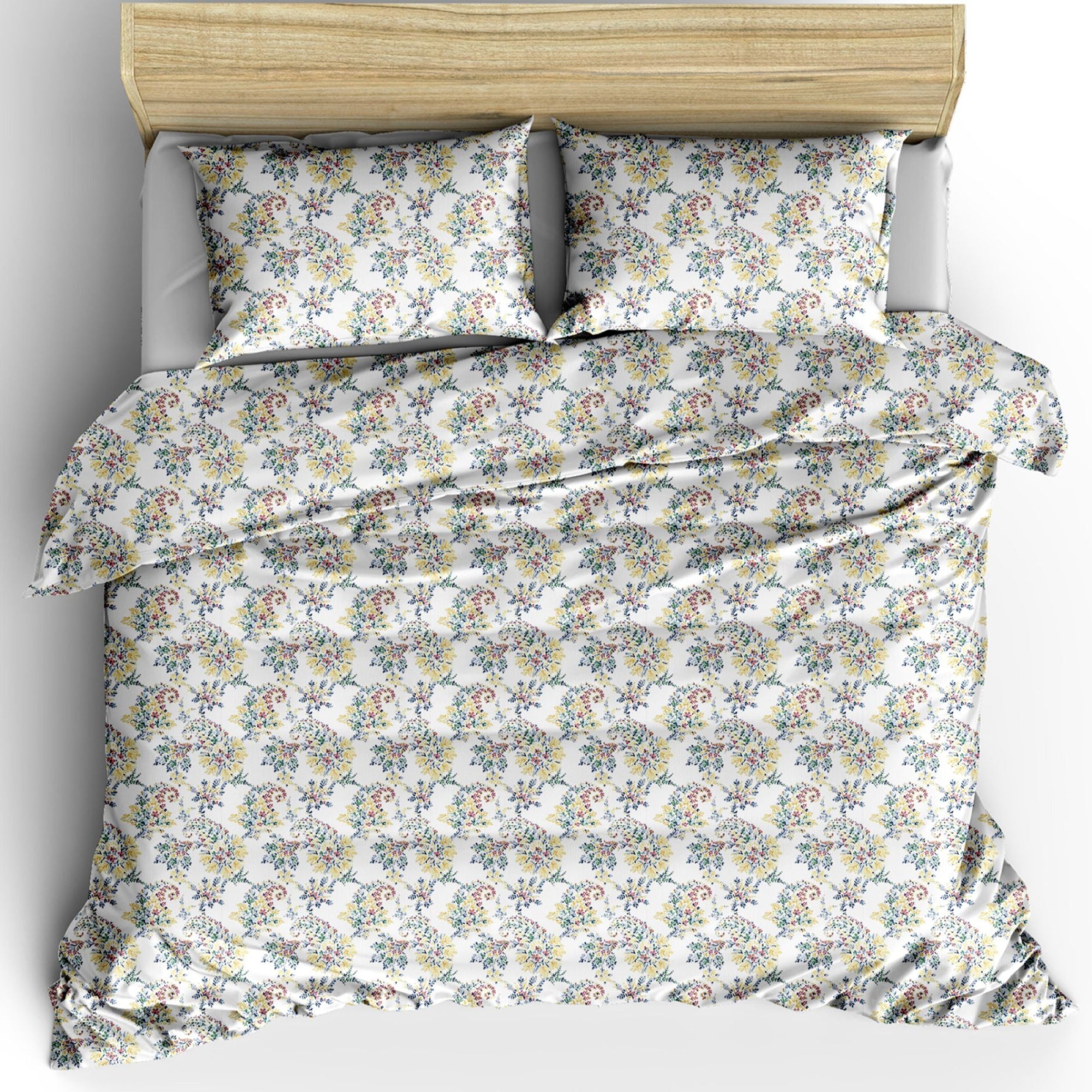 TESS HOME COLLECTION  Parure Letto Singolo "Bouquet"- 100% Cotone Stampato