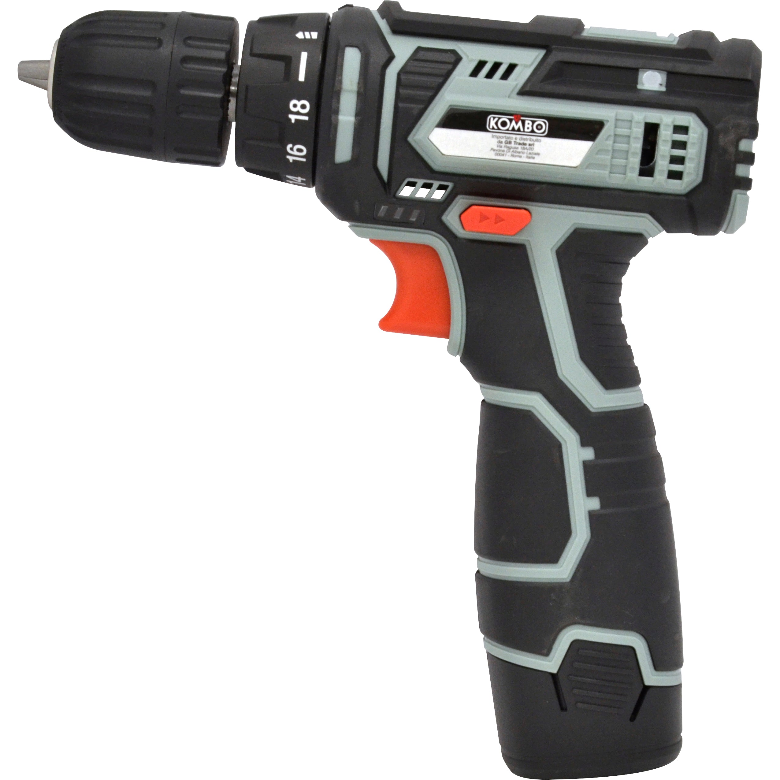 KOMBO Trapano/avvitatore cordless con batteria 1,3Ah 12 V e caricabatteria